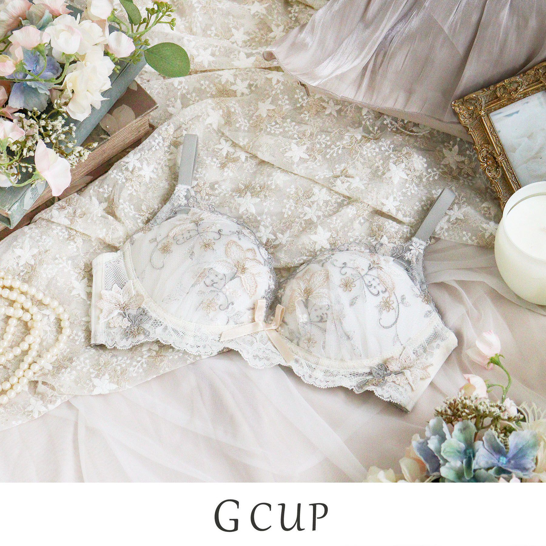 Risa Magli「フルーリ ノンワイヤーブラ (G) ＜メロフィータイプ＞」|インナー|アイボリー(004)