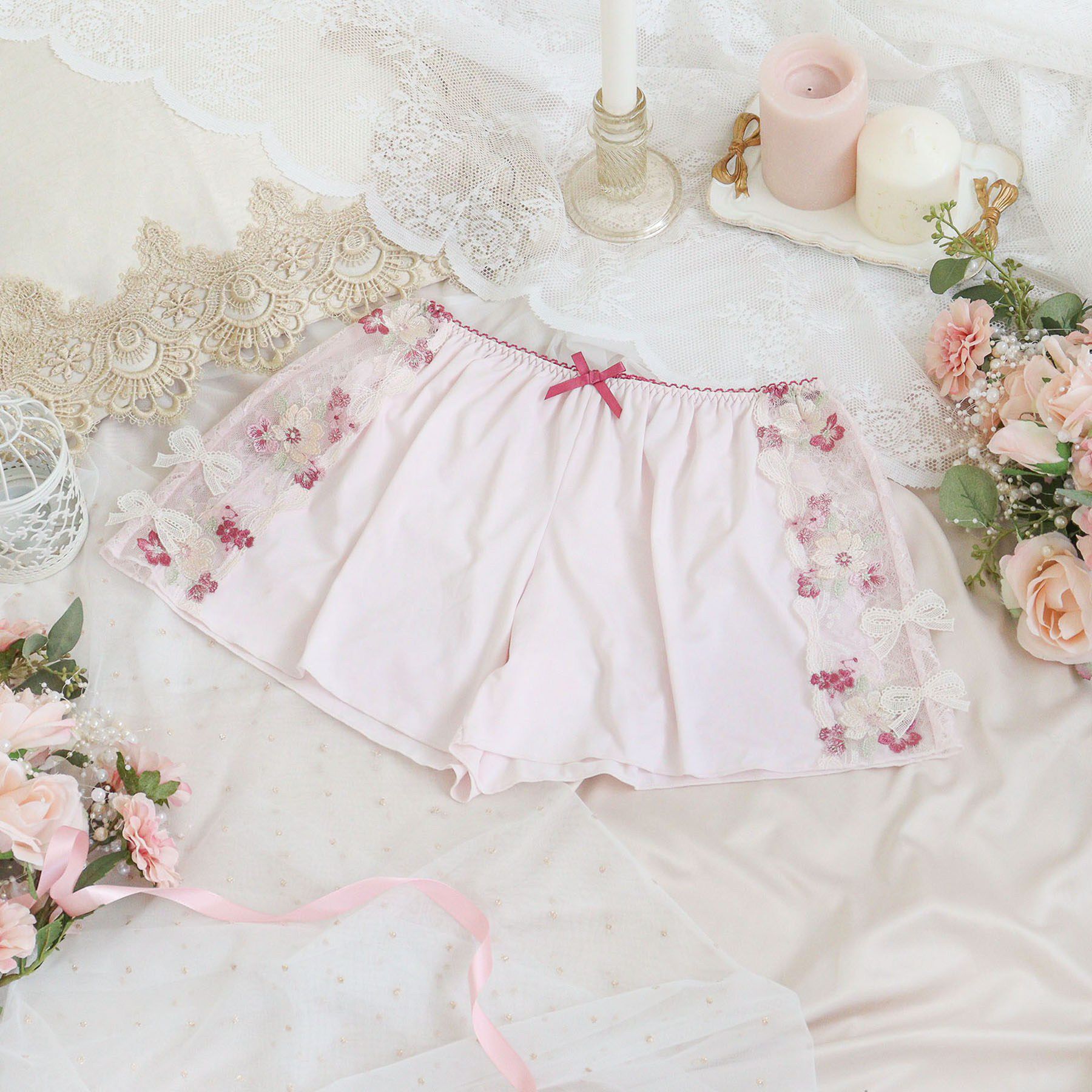 Risa Magli「ダニエラ タップパンツ」|インナー|ピンク(071)