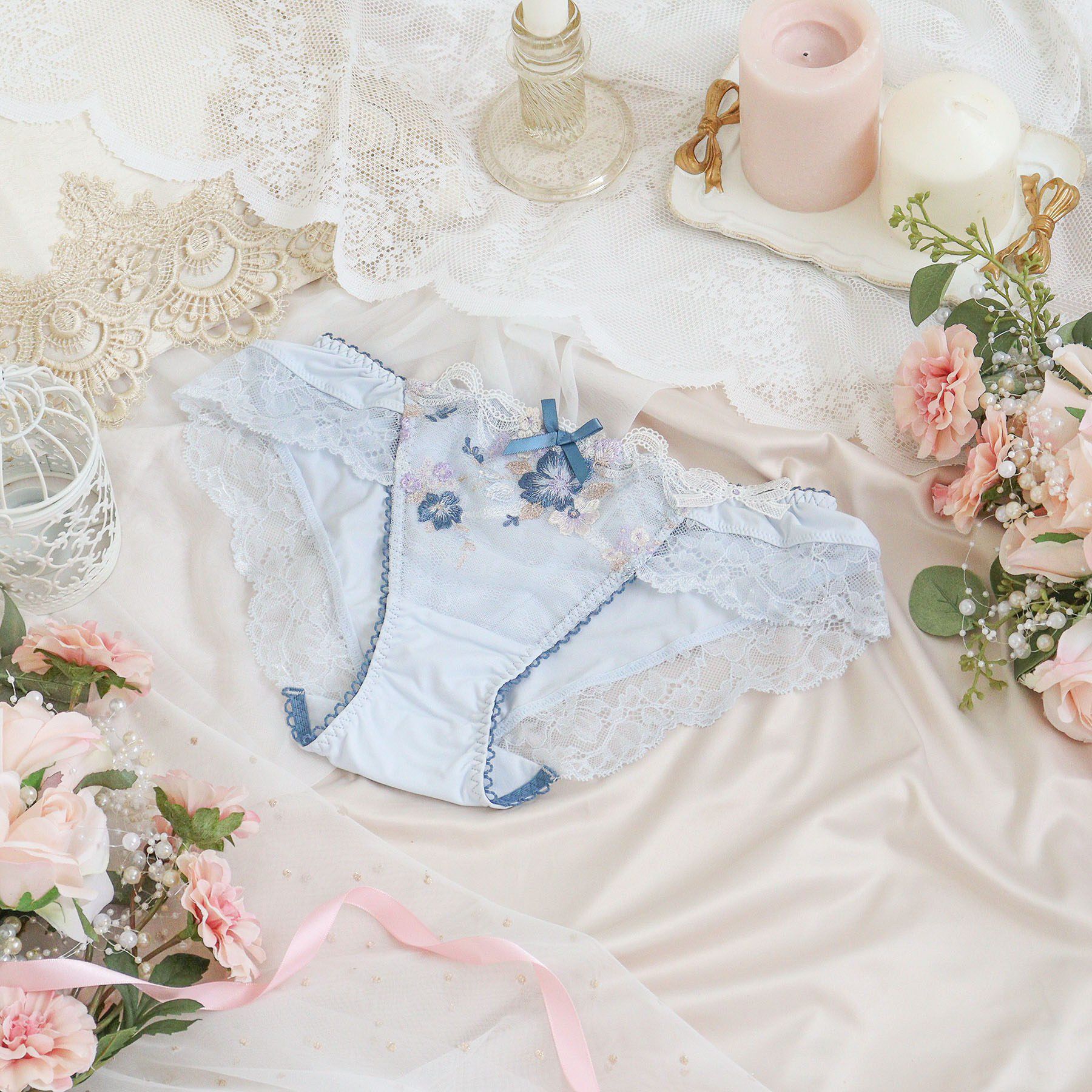 Risa Magli「ダニエラ ノーマルショーツ」|インナー|ブルー(092)