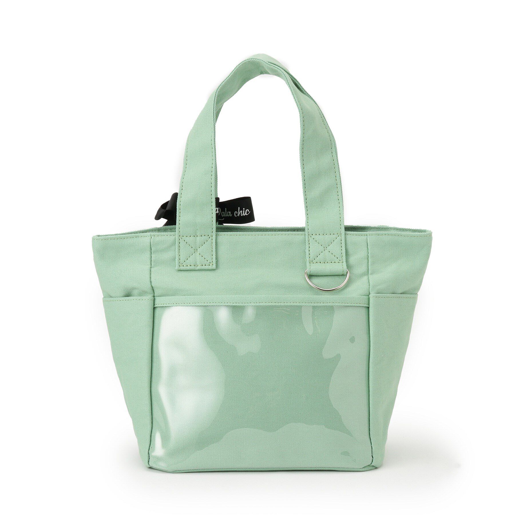 ITS&rsquo;DEMO「【7ポケット／推し活】クリアポケット付カラフルトート」|ハンドバッグ|