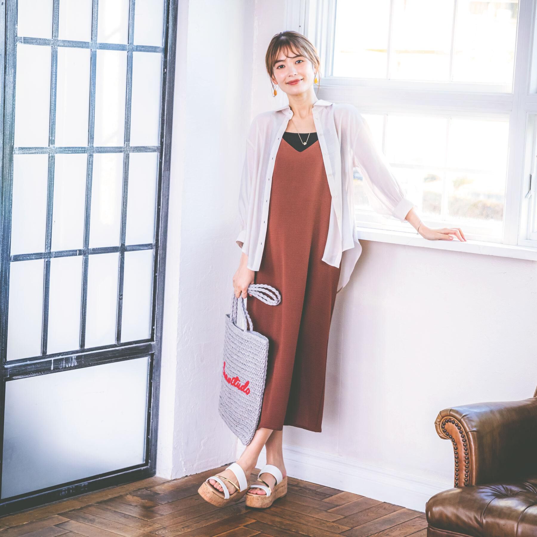 ITS&rsquo;DEMO「【手洗い可】シアーシャツ」|シャツ・ブラウス|