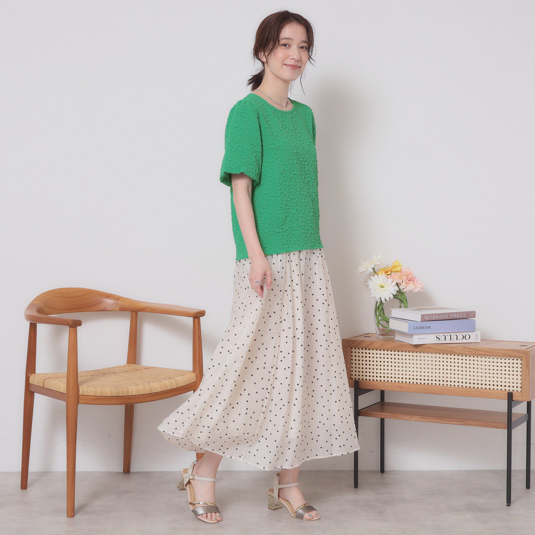 ITS&rsquo;DEMO「【手洗い可】ふくれジャカードプルオーバー」|Tシャツ・カットソー|