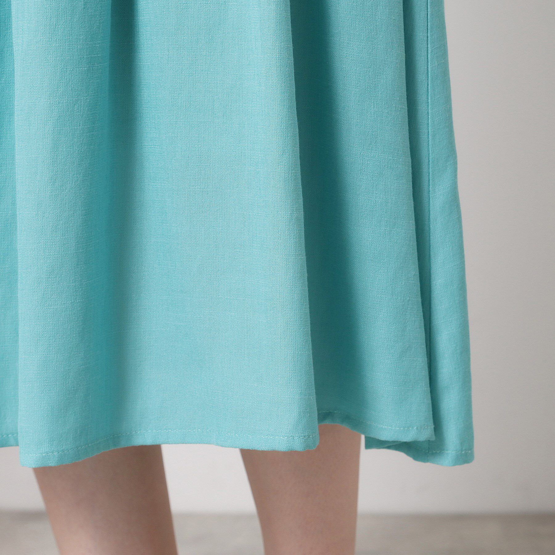 ITS&rsquo;DEMO「【さらりタッチ／手洗い可】強撚スラブブラウジングワンピース」|ワンピース|