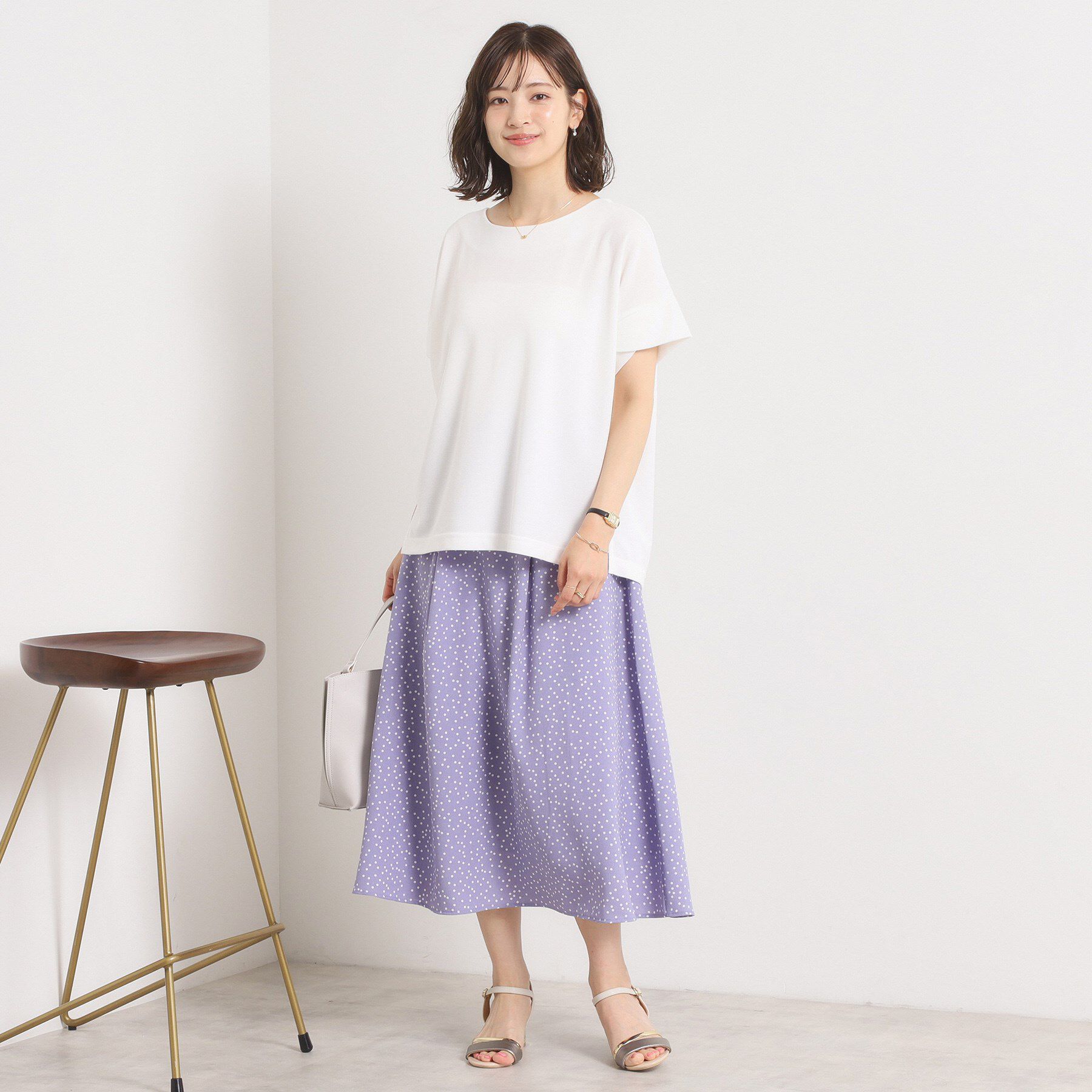 ITS&rsquo;DEMO「【接触冷感／吸水速乾／洗濯機OK】サカリバ袖タックプルオーバー」|Tシャツ・カットソー|