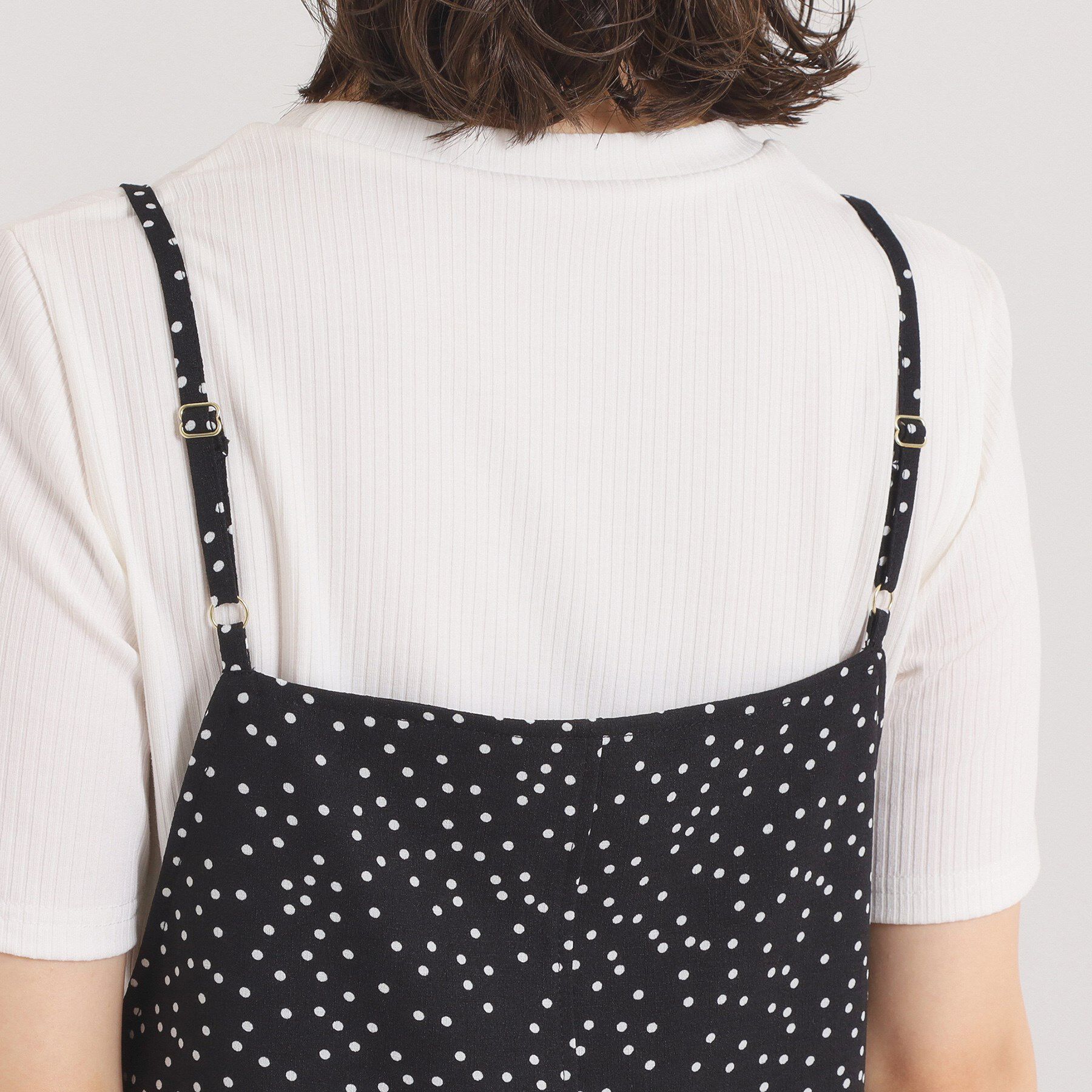 ITS&rsquo;DEMO「【UVカット／速乾／冷感／洗濯機OK／洗濯後しわになりにくい】麻調ストレッチキャミワンピ＜ラク服シリ」|ワンピース|