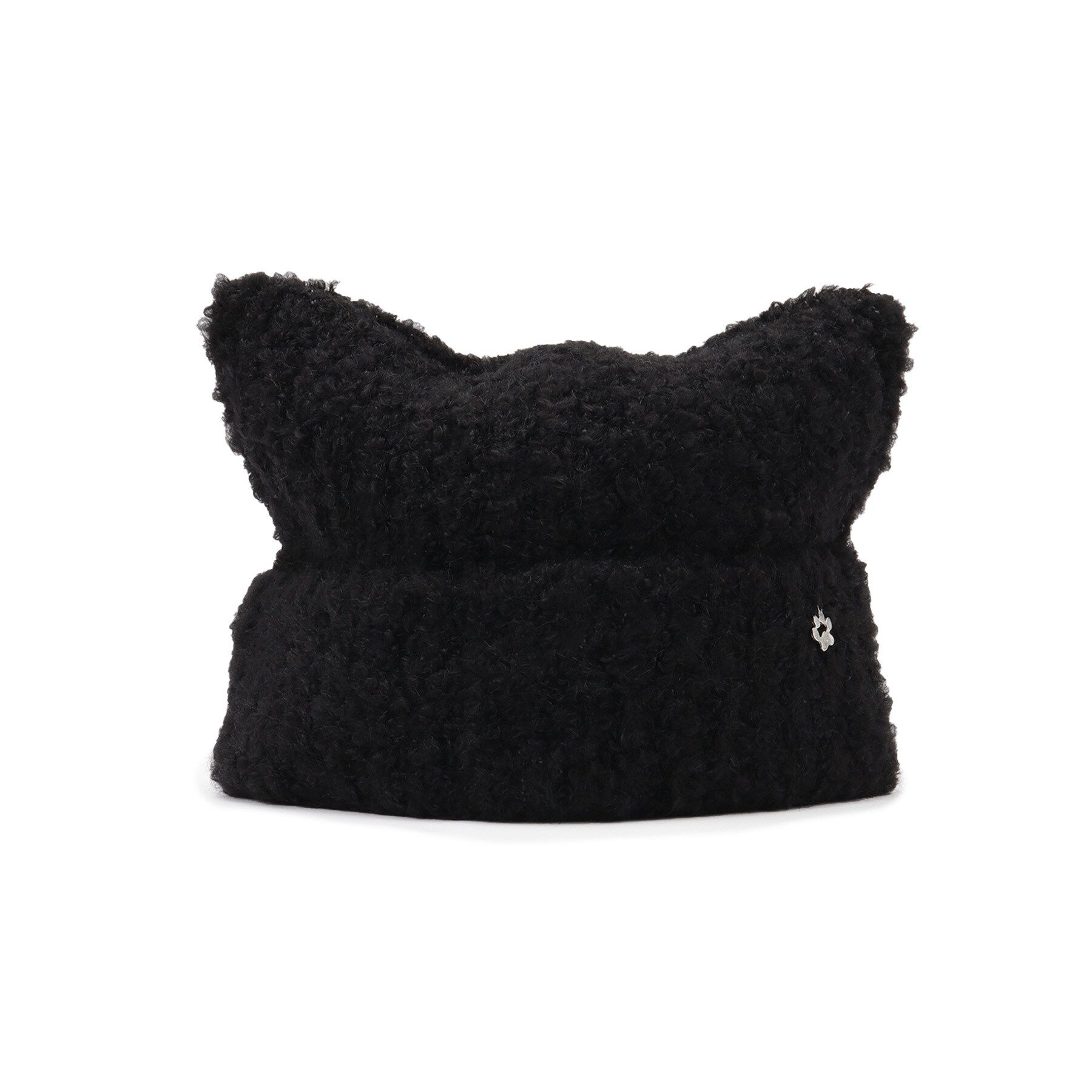 ITS&rsquo;DEMO「【手洗い可】猫耳ブークレニットワッチ」|ニット帽|