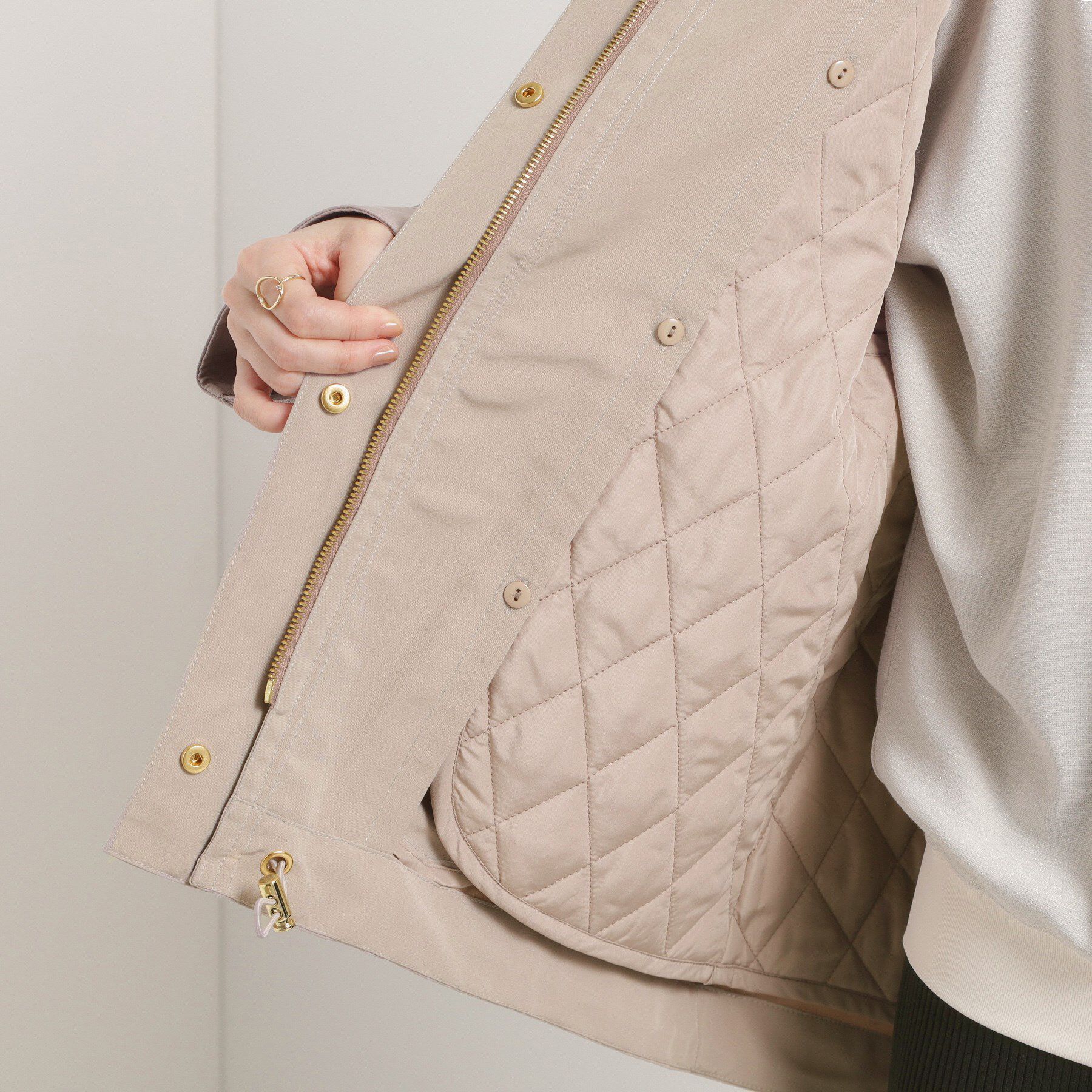 ITS&rsquo;DEMO「【撥水／花粉防止／手洗い可】キルトライナー付きマウンテンパーカー」|ブルゾン・スタジャン|