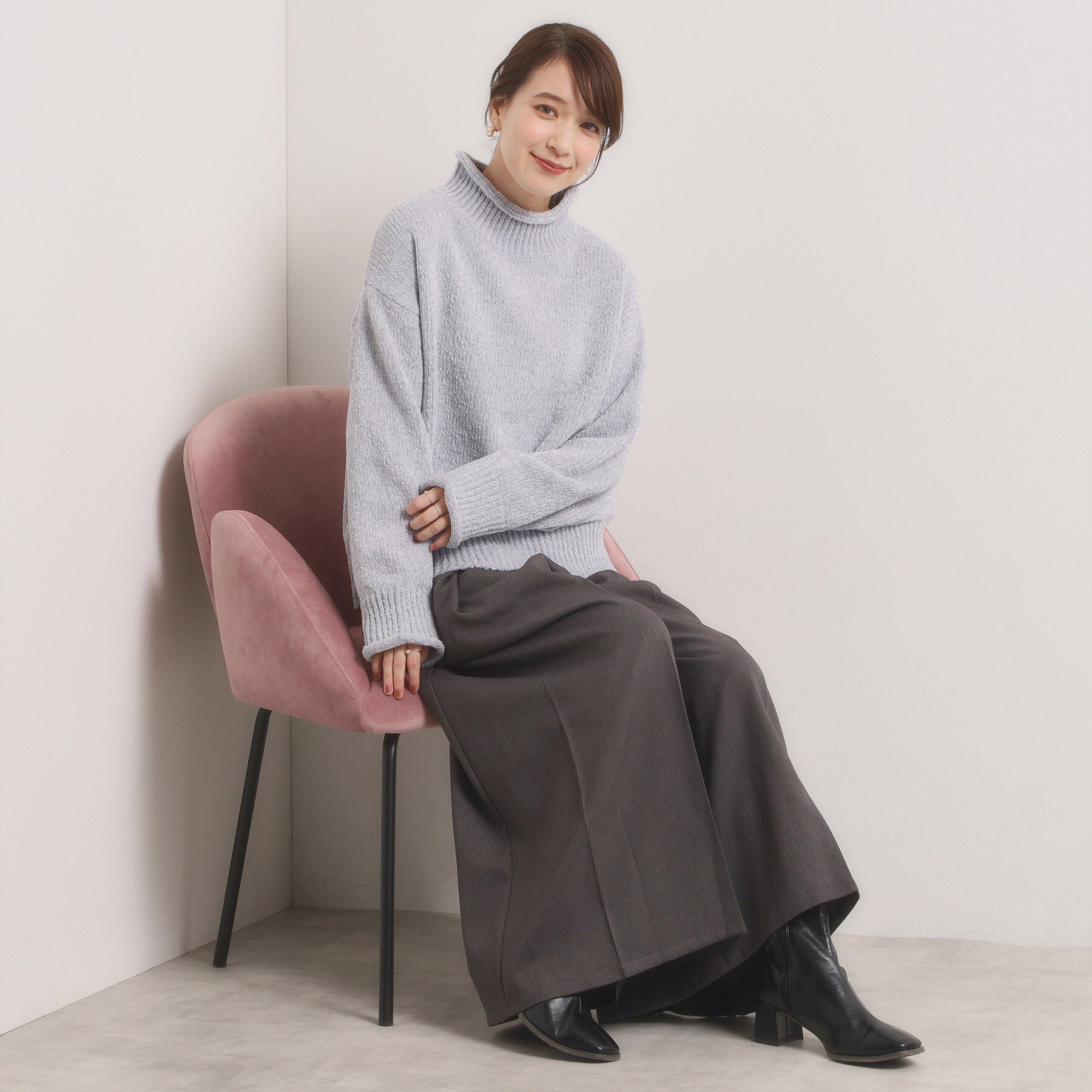 ITS&rsquo;DEMO「【手洗い可】ベロアモールニット」|ニット・セーター|