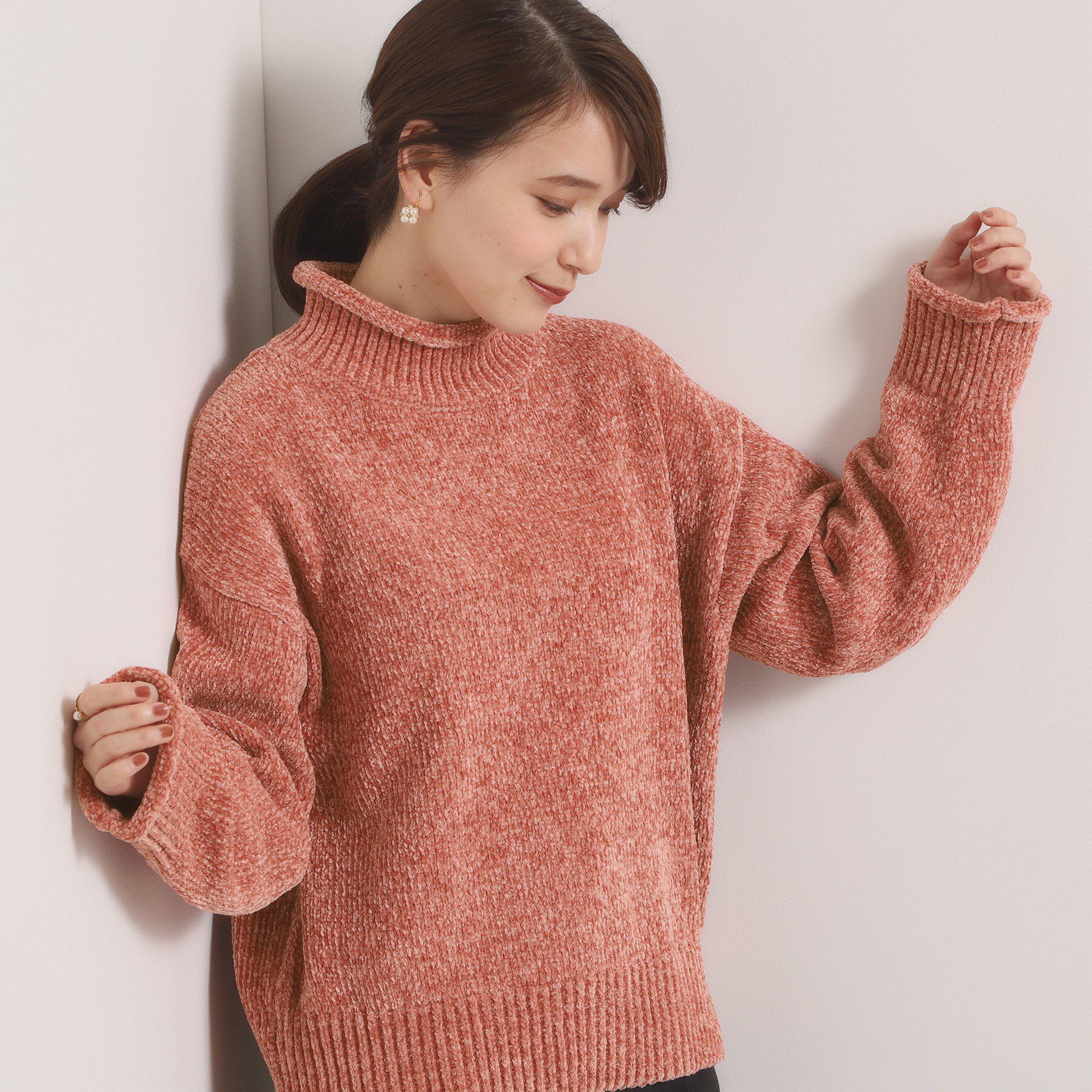 ITS&rsquo;DEMO「【手洗い可】ベロアモールニット」|ニット・セーター|