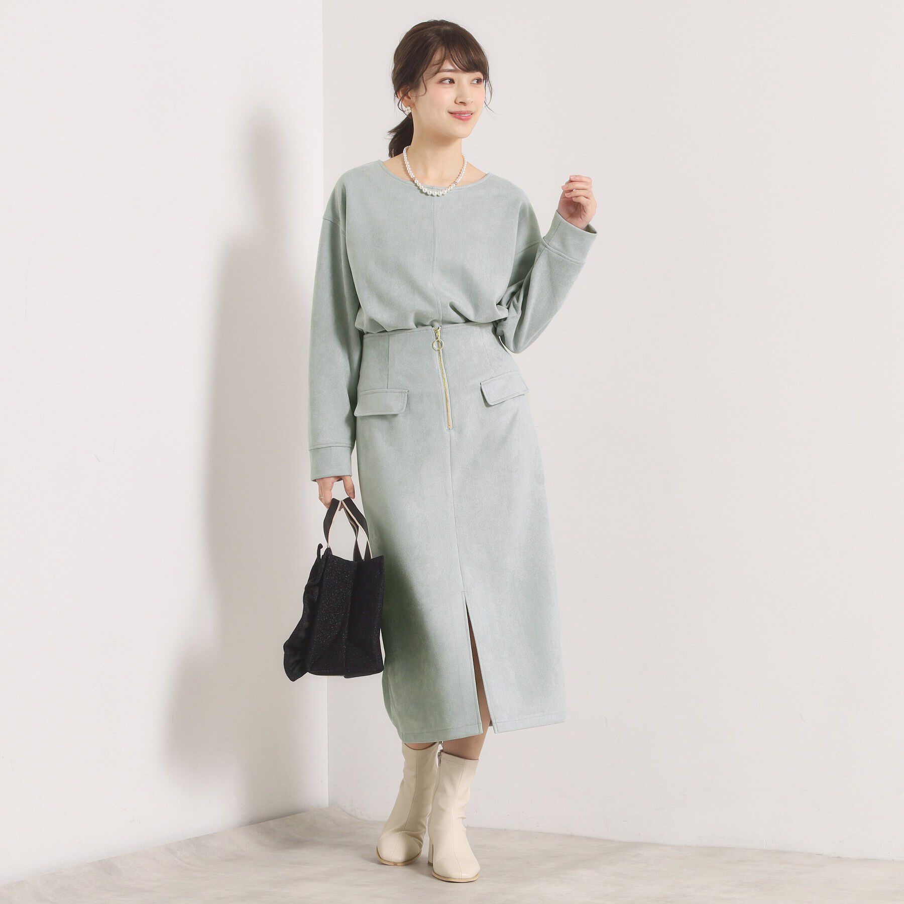 ITS&rsquo;DEMO「【セットアップ可／手洗い可】カットスエードプルオーバー」|Tシャツ・カットソー|