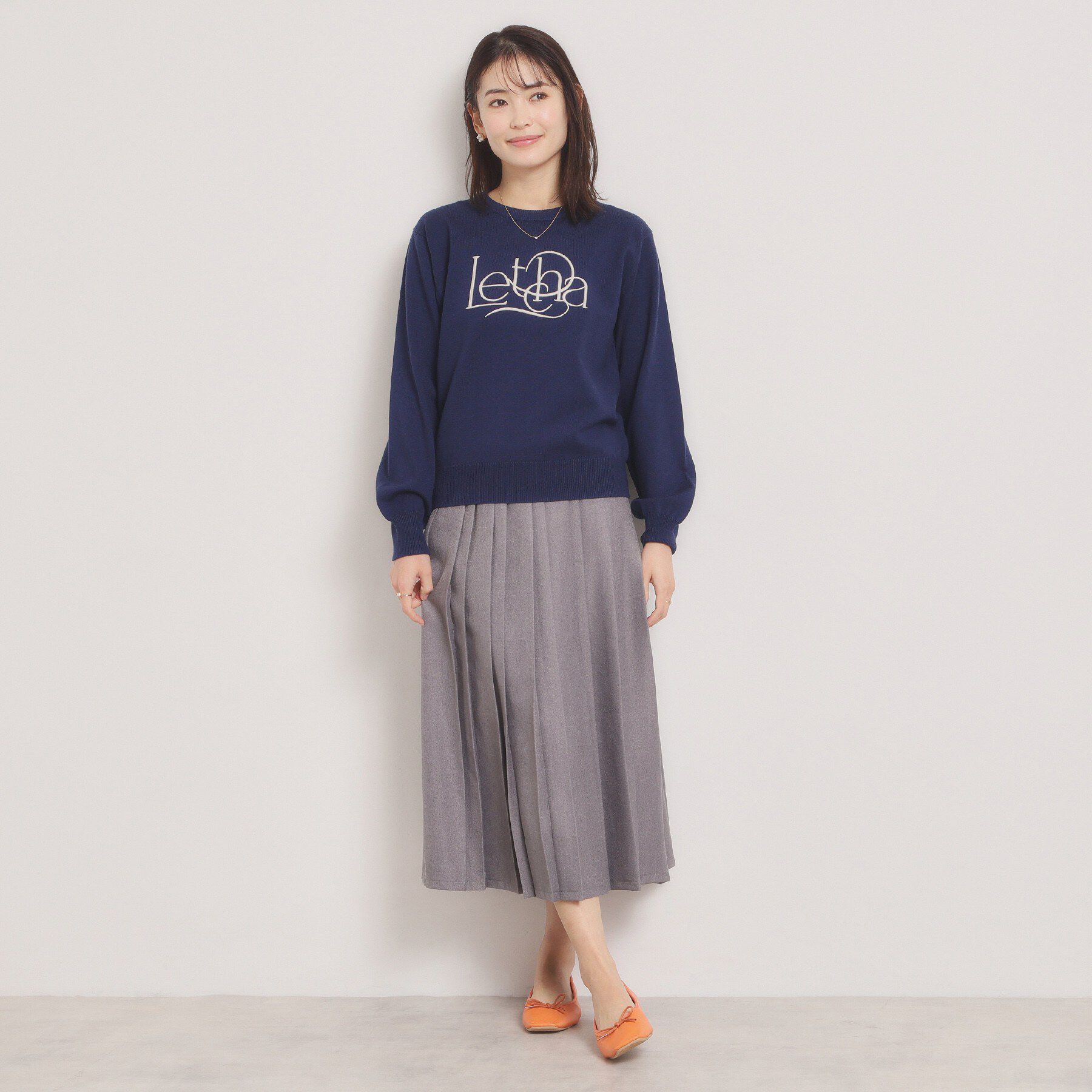 ITS&rsquo;DEMO「【手洗い可】ロゴ刺繍ニット」|ニット・セーター|