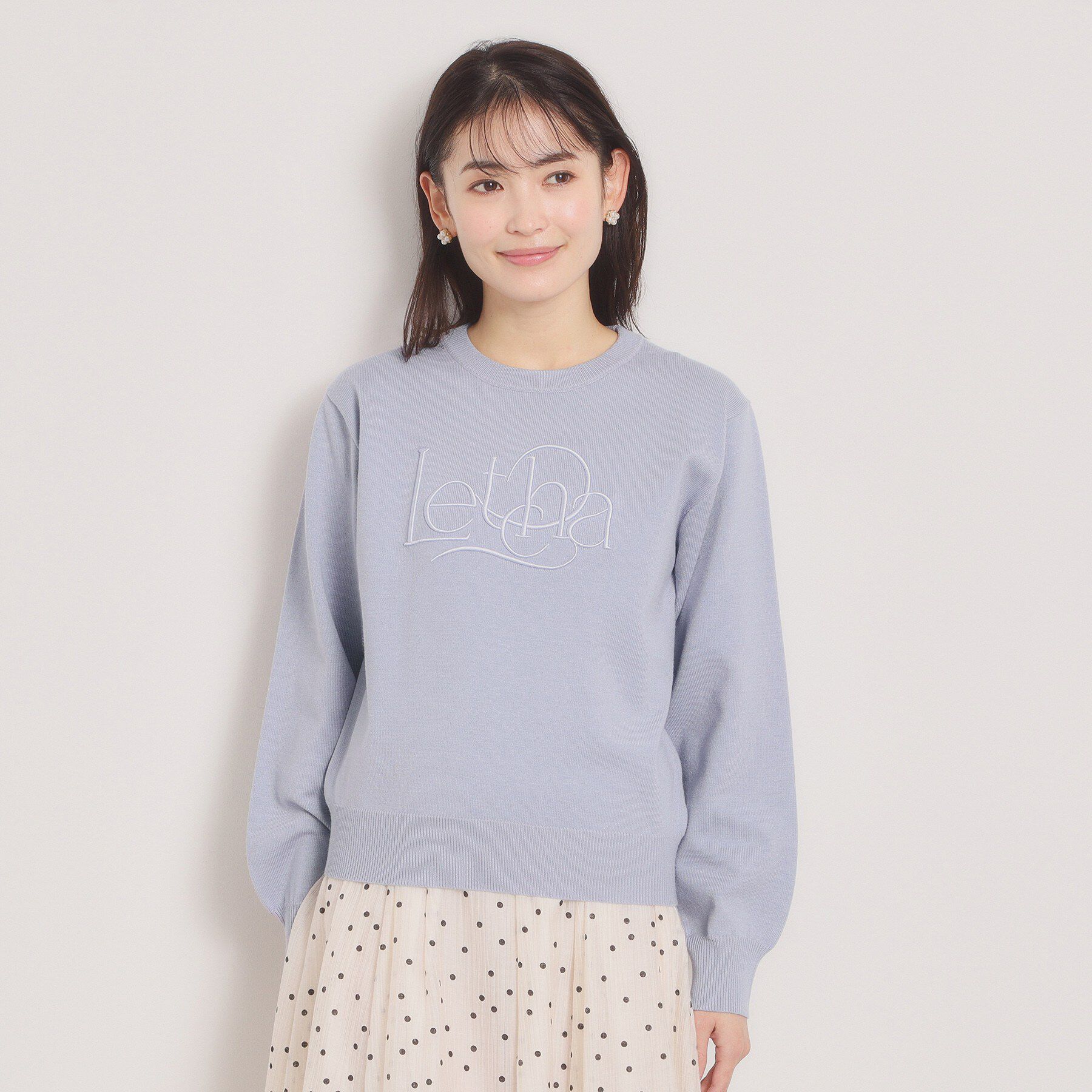 ITS&rsquo;DEMO「【手洗い可】ロゴ刺繍ニット」|ニット・セーター|