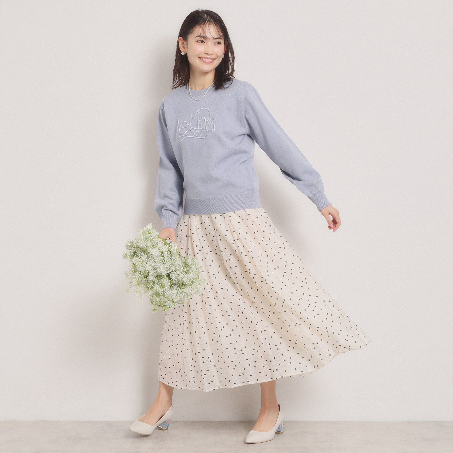 ITS&rsquo;DEMO「【手洗い可】ロゴ刺繍ニット」|ニット・セーター|