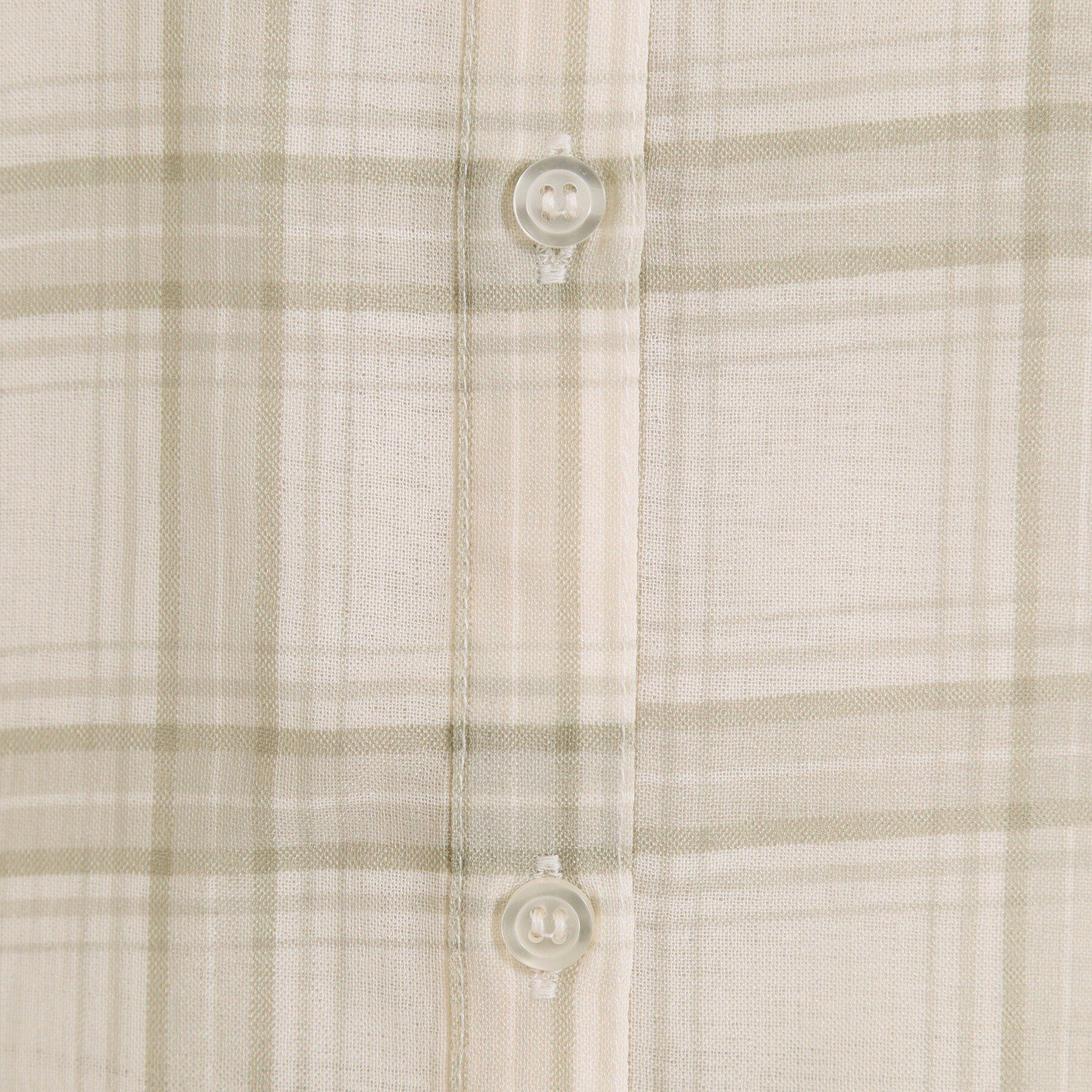 ITS&rsquo;DEMO「【セットアップ可／手洗い可】シアーチェックシャツ」|シャツ・ブラウス|