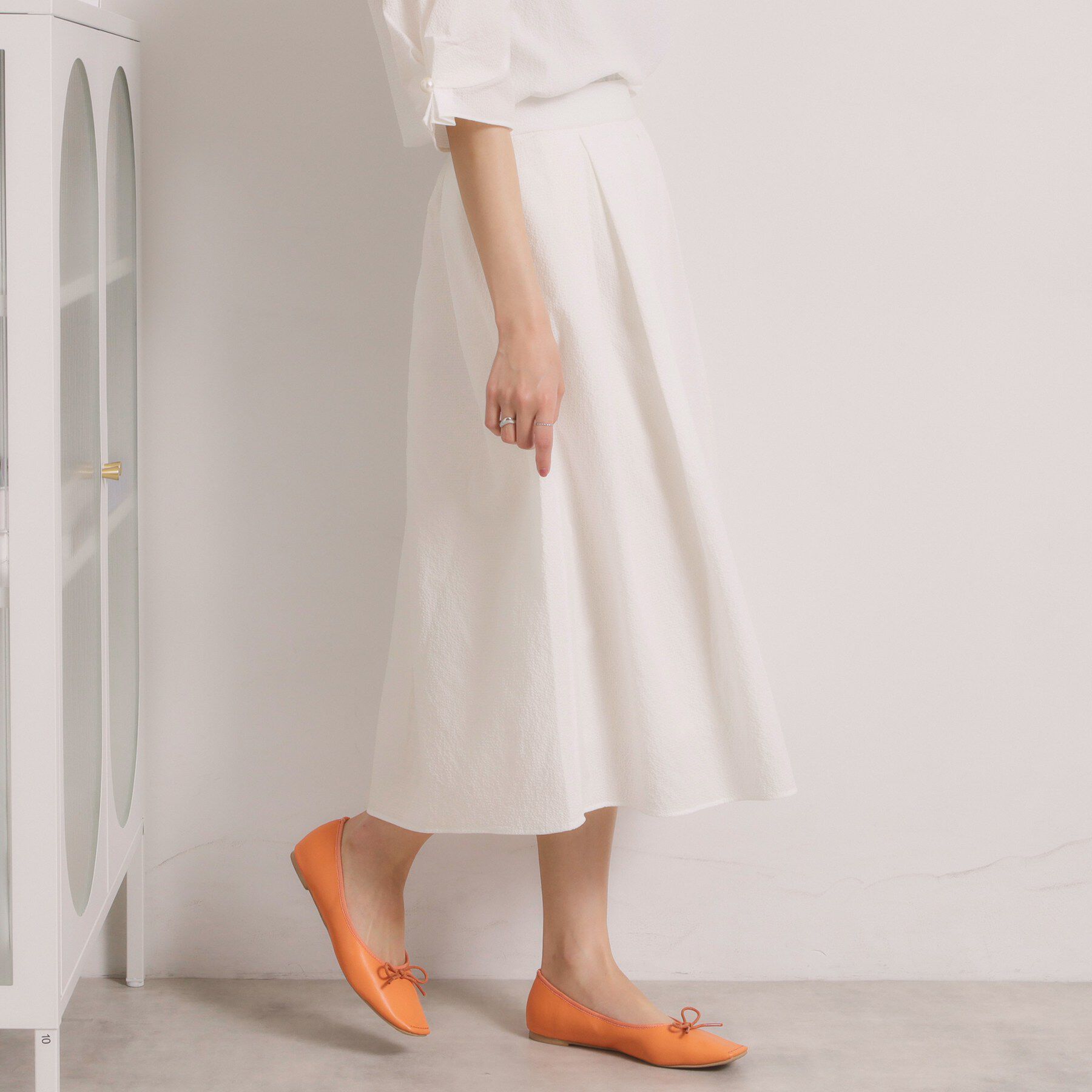 ITS&rsquo;DEMO「【手洗い可／セットアップ可】サッカースカート」|スカート|