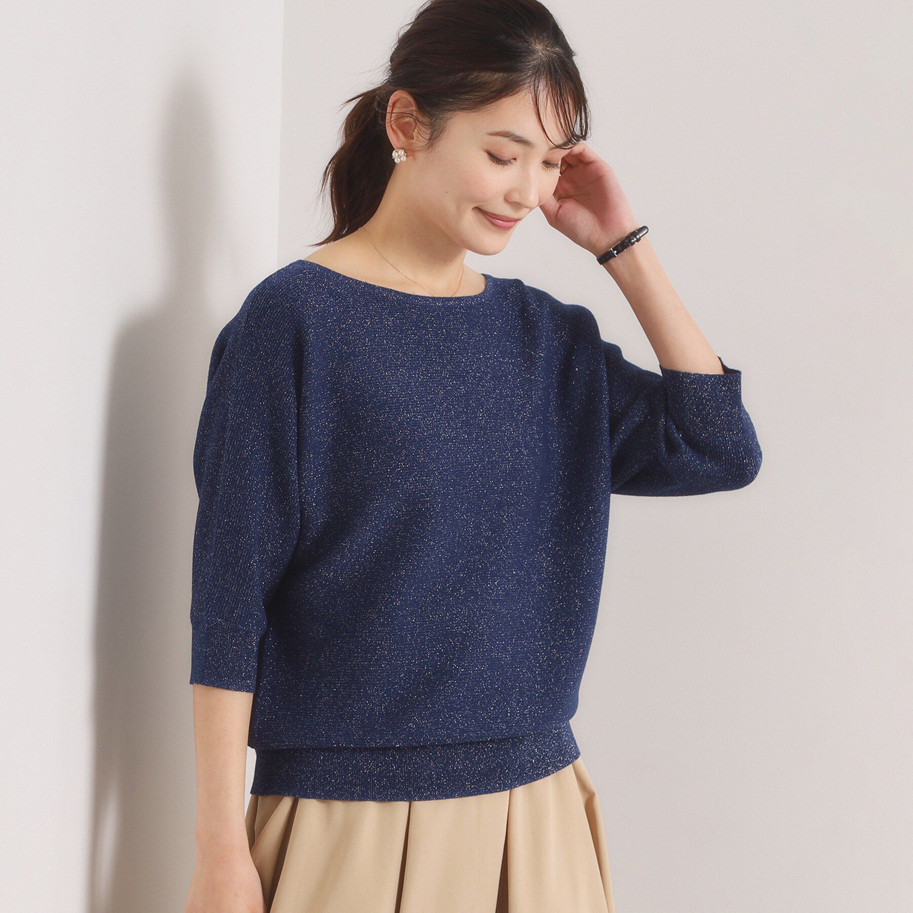 ITS&rsquo;DEMO「【手洗い可】ラメガーターニット」|ニット・セーター|