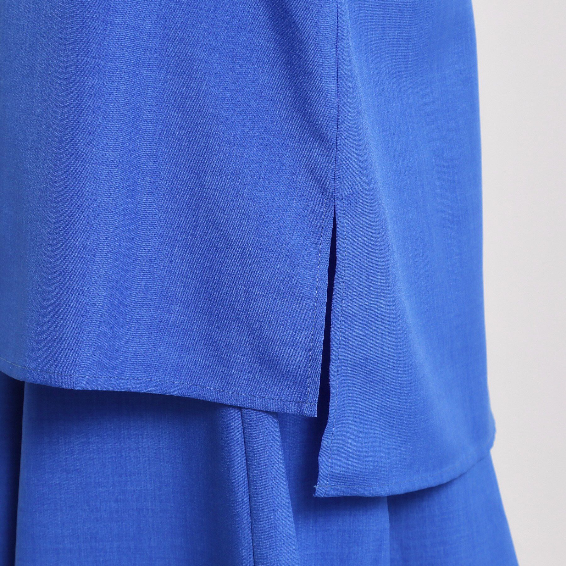 ITS&rsquo;DEMO「【UVケア／洗濯機OK／接触冷感／吸水速乾】麻調合繊スキッパーチュニック」|シャツ・ブラウス|