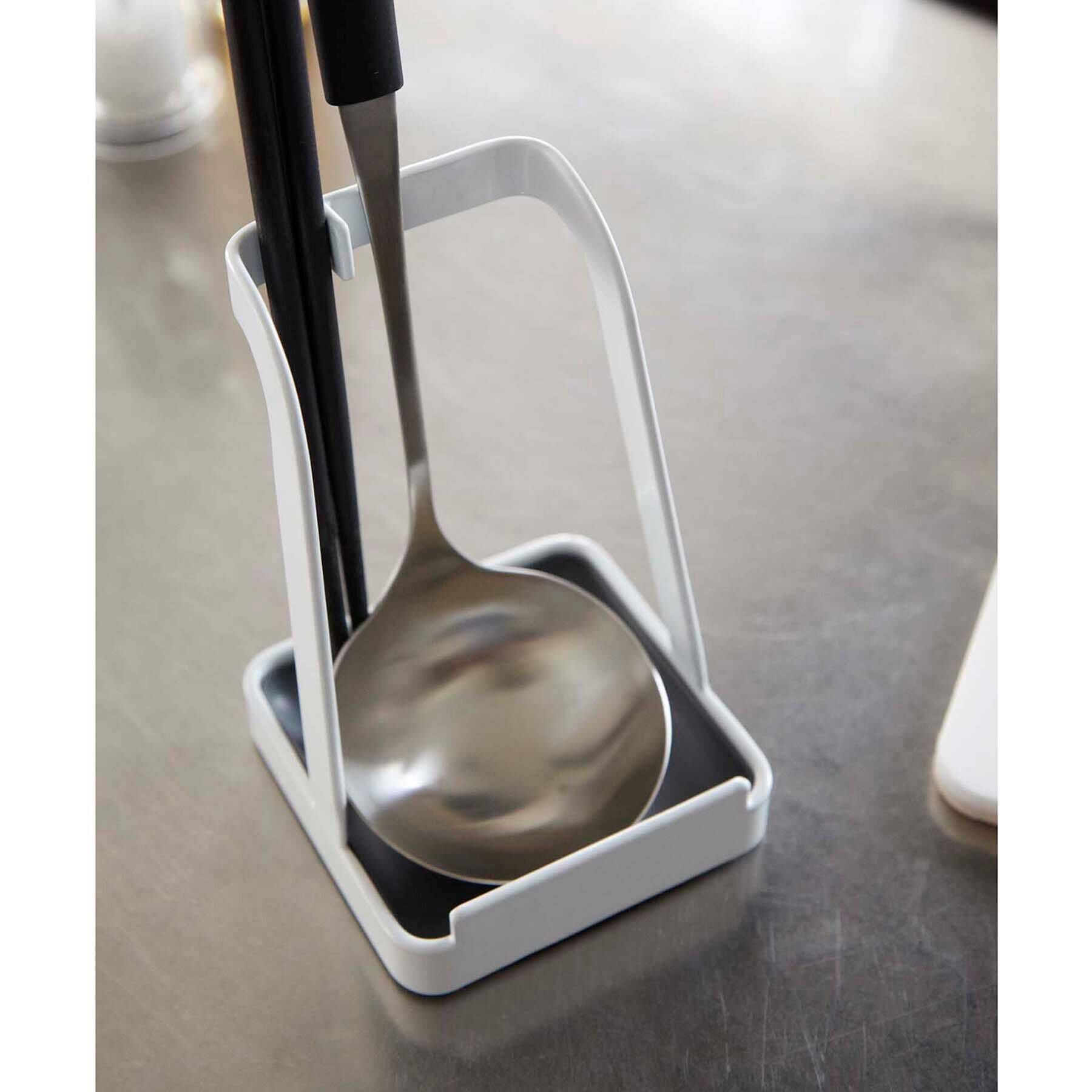 212 KITCHEN STORE「お玉＆鍋フタスタンド WH 山崎実業 ＜tower タワー＞」|食器・キッチングッズ|