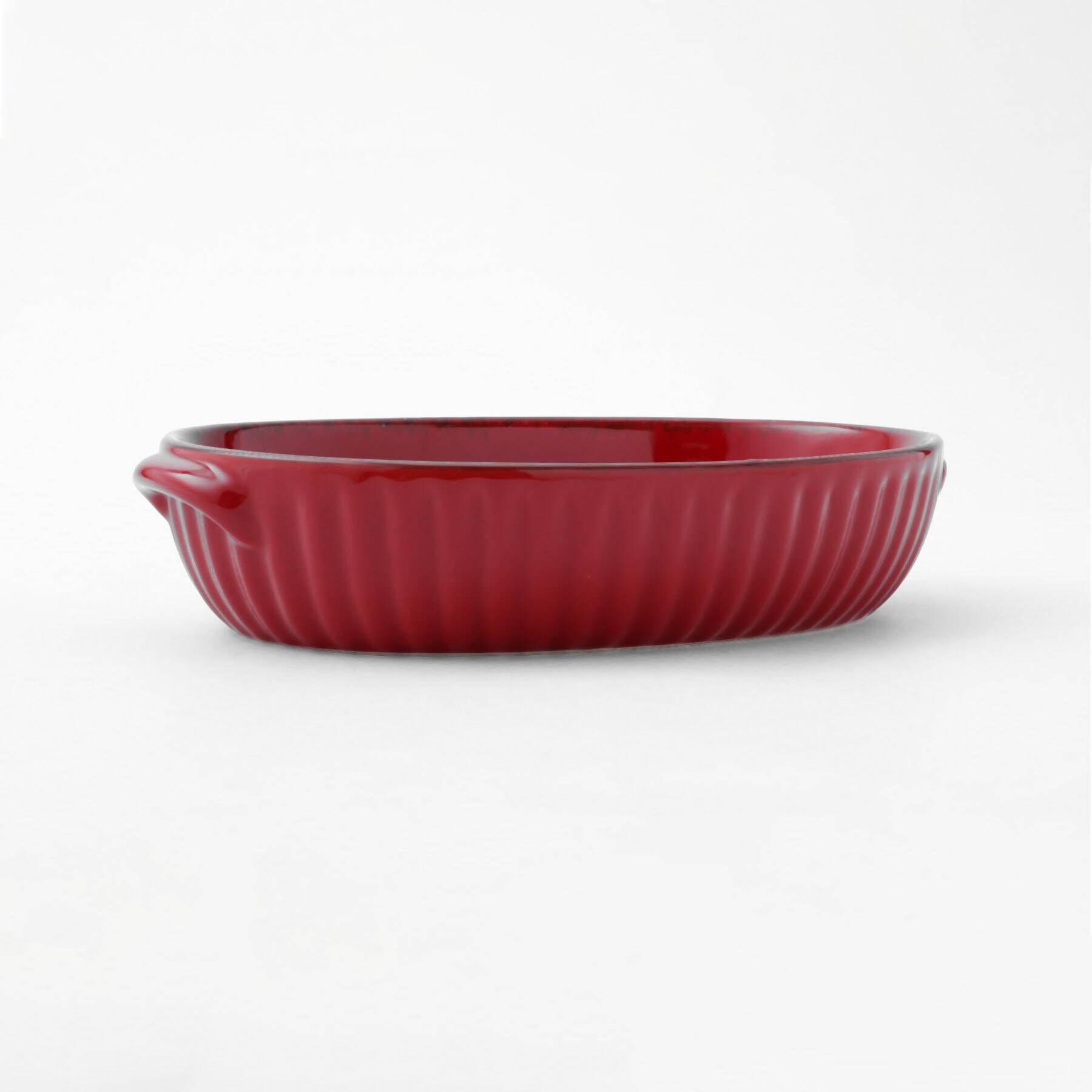 212 KITCHEN STORE「ギャザー オーバルグラタン L RD」|食器・キッチングッズ|