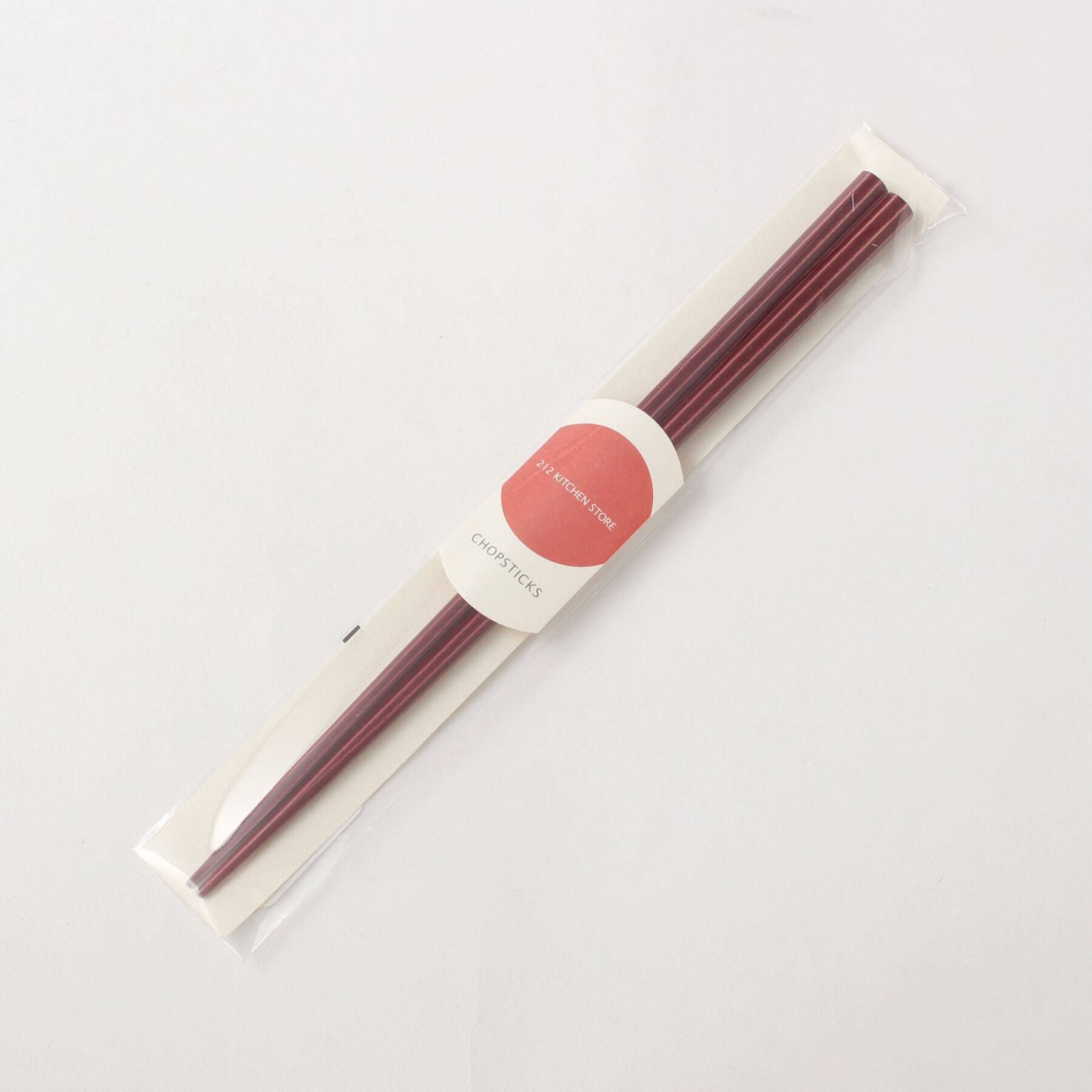 212 KITCHEN STORE「箸 抗菌食洗八角エチュード 赤 22.5」|食器・キッチングッズ|