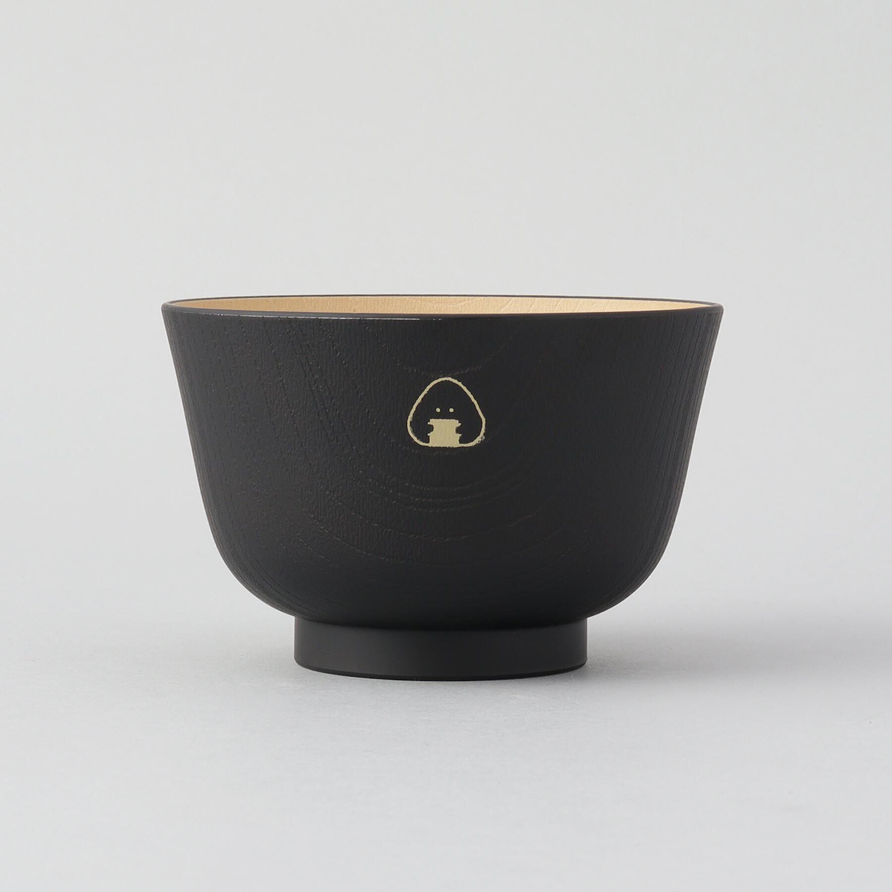 212 KITCHEN STORE「ぎゅっとおにぎりさん 抗菌汁椀 のり 黒」|食器・キッチングッズ|
