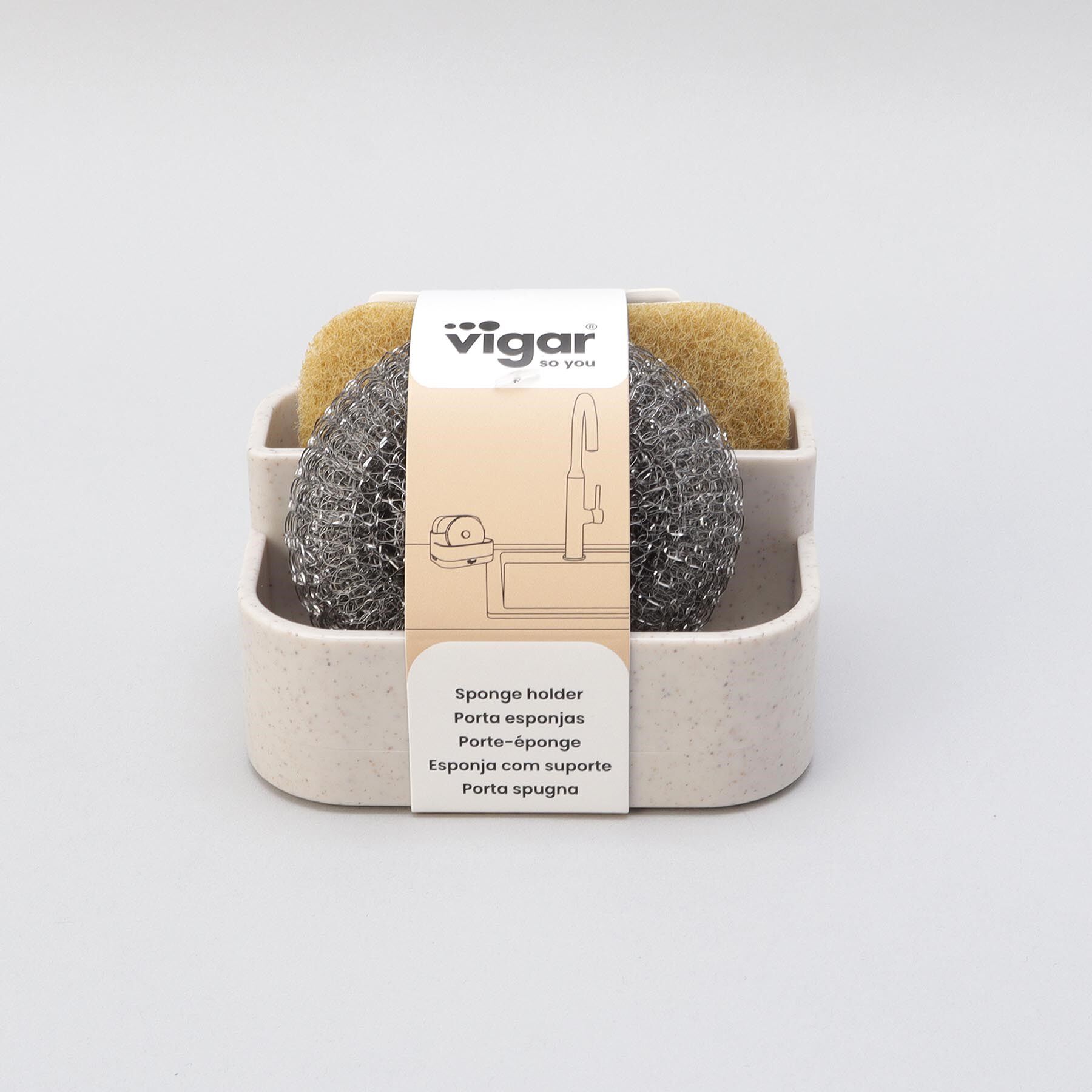 212 KITCHEN STORE「RENGO ダブルスポンジホルダー TERRAZZO」|その他|