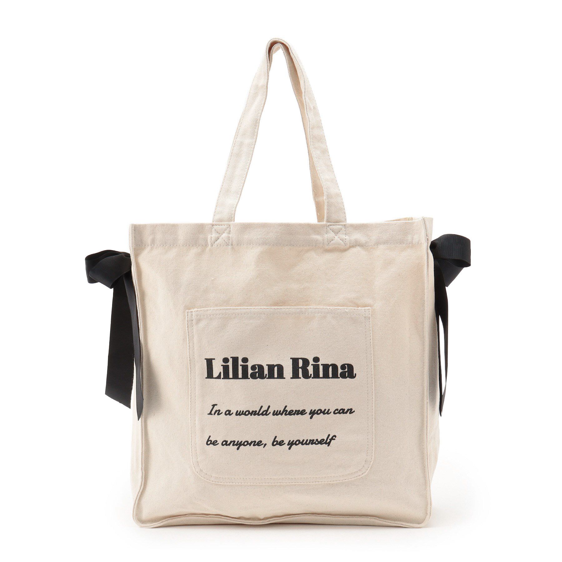 Ober Tashe「【新生活・新学期】推し活にもぴったり！リリアンリーナサイドリボントートバッグ」|トートバッグ|