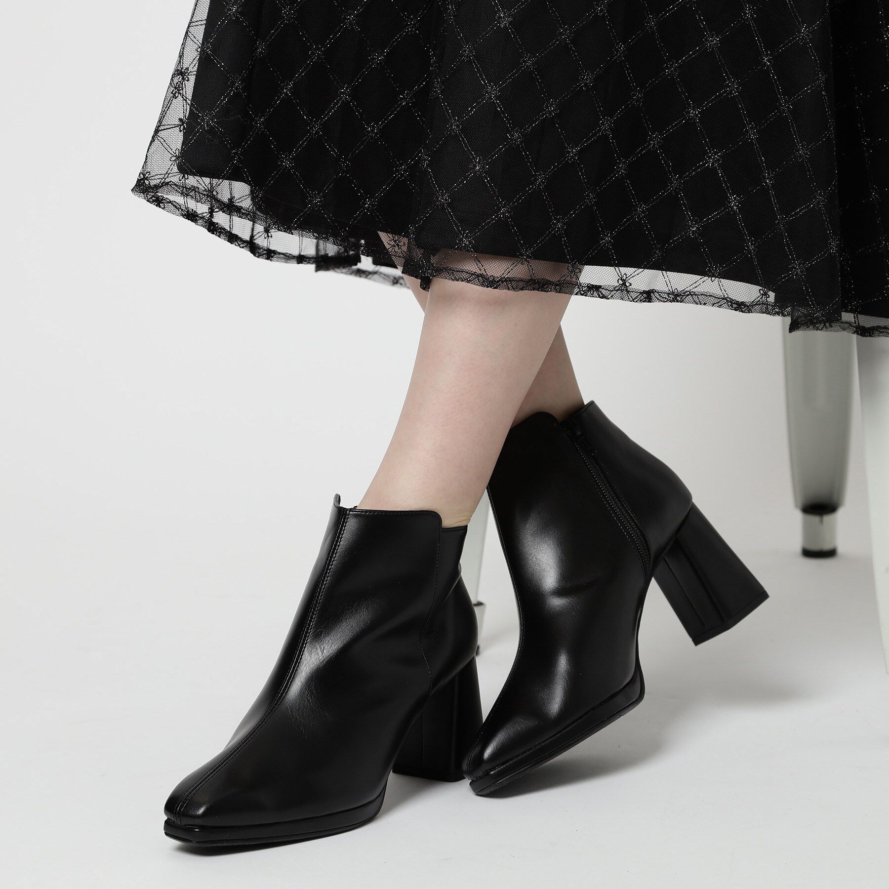 ESPERANZA「ブロックヒールショートブーツ」|ショートブーツ|