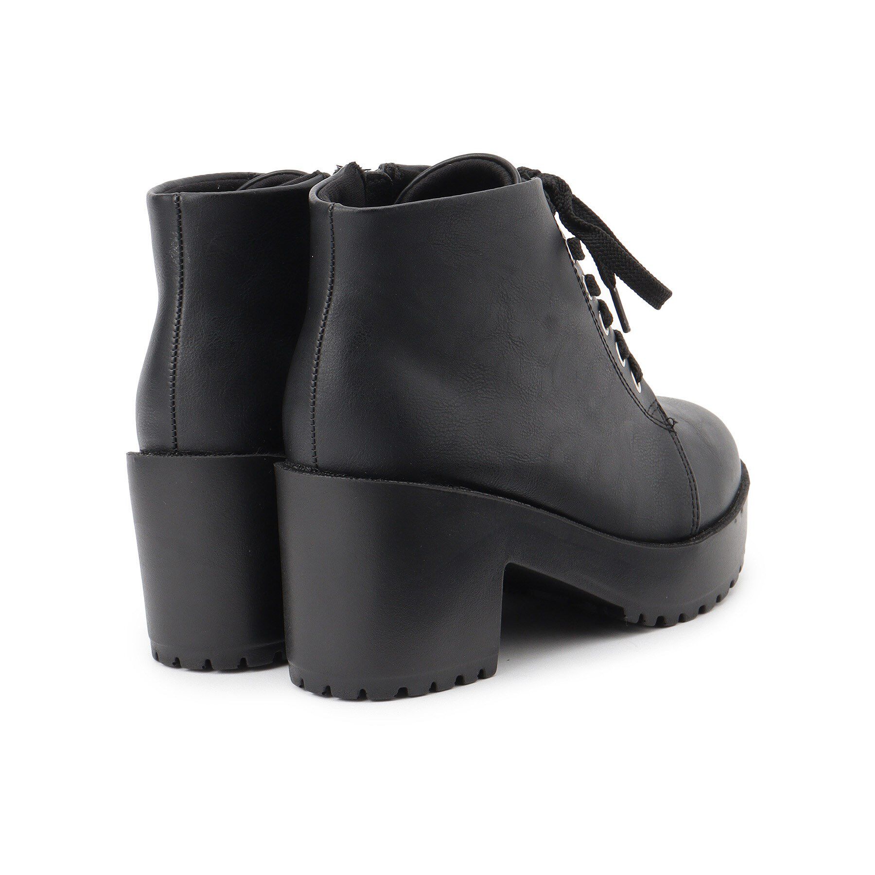 csT&P「一体厚底レースアップブーツ」|ショートブーツ|