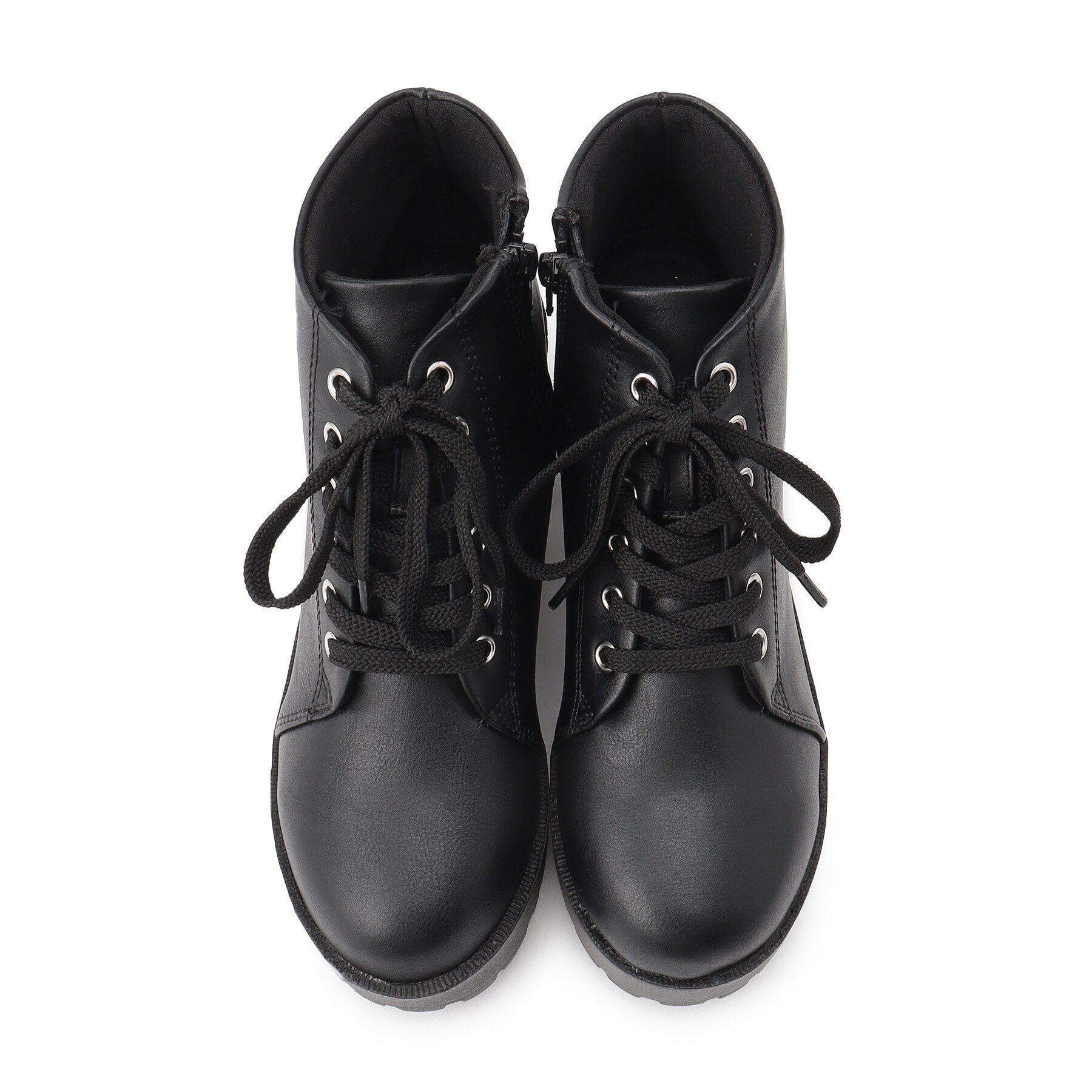 csT&P「一体厚底レースアップブーツ」|ショートブーツ|