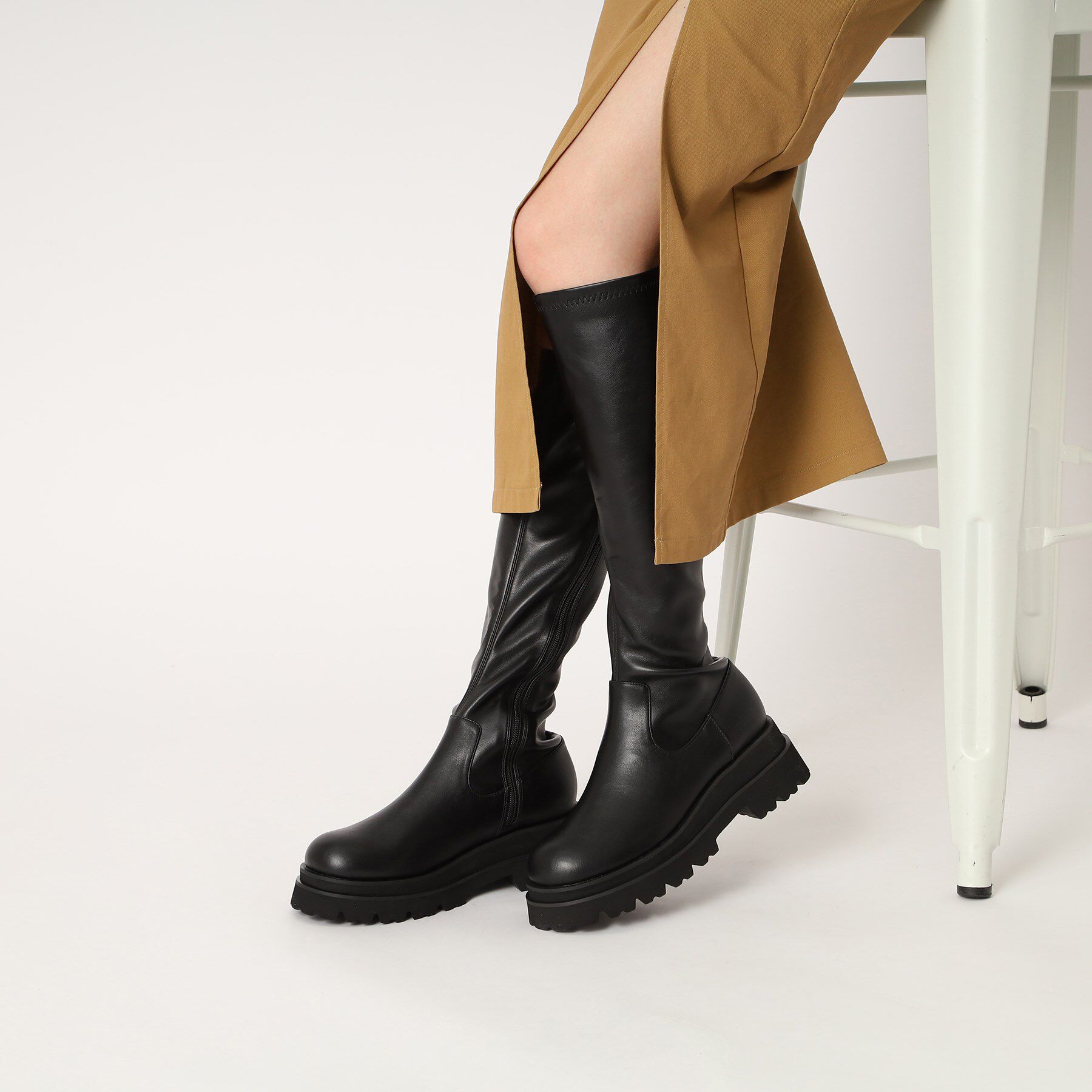 ESPERANZA「晴雨兼用トラックソールロングブーツ」|ショートブーツ|