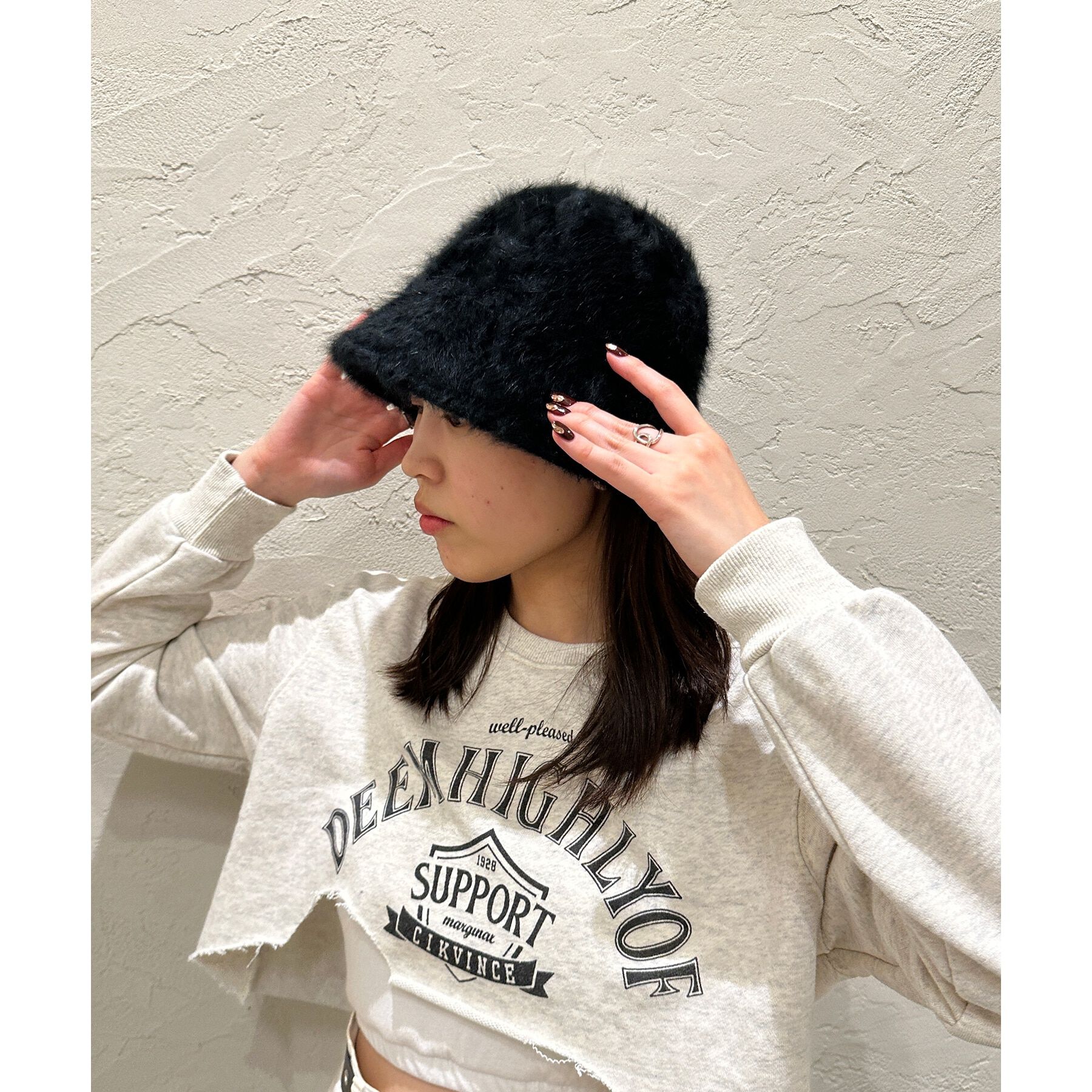 Grandedge「シャギーチューリップハット」|ハット|