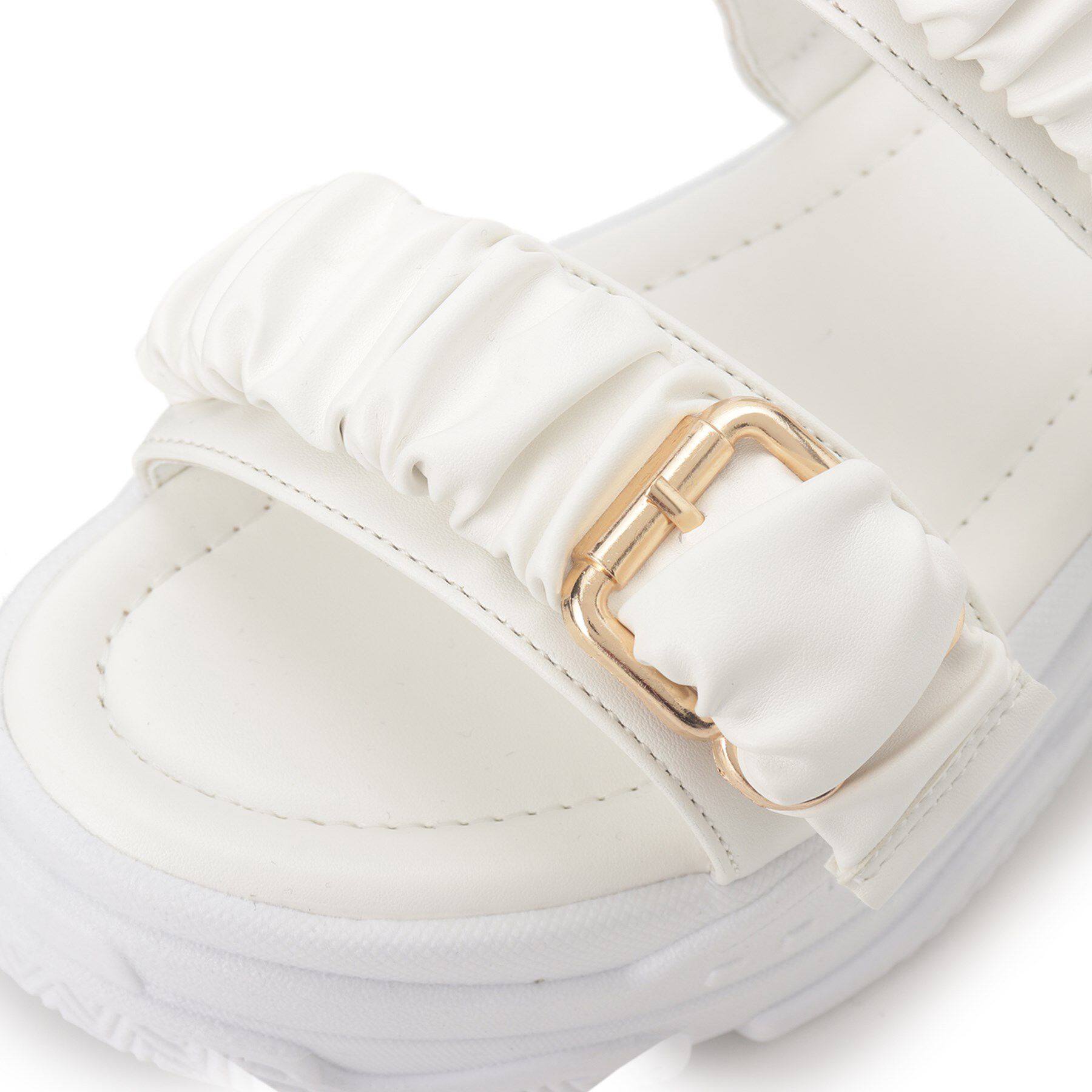 csT&P「厚底クシュクシュベルトスポサン」|サンダル|