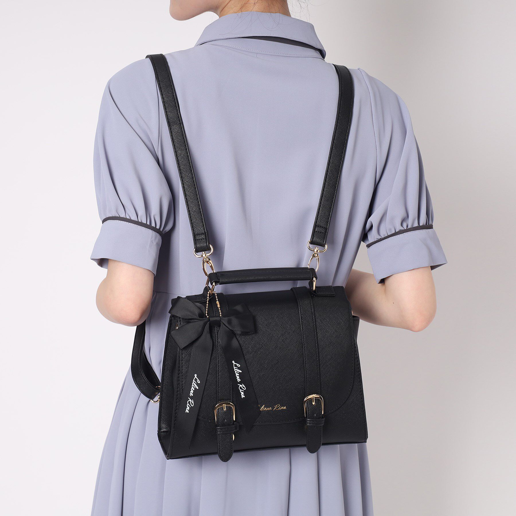 Ober Tashe「リボンチャーム付き3WAYサッチェル」|リュック|