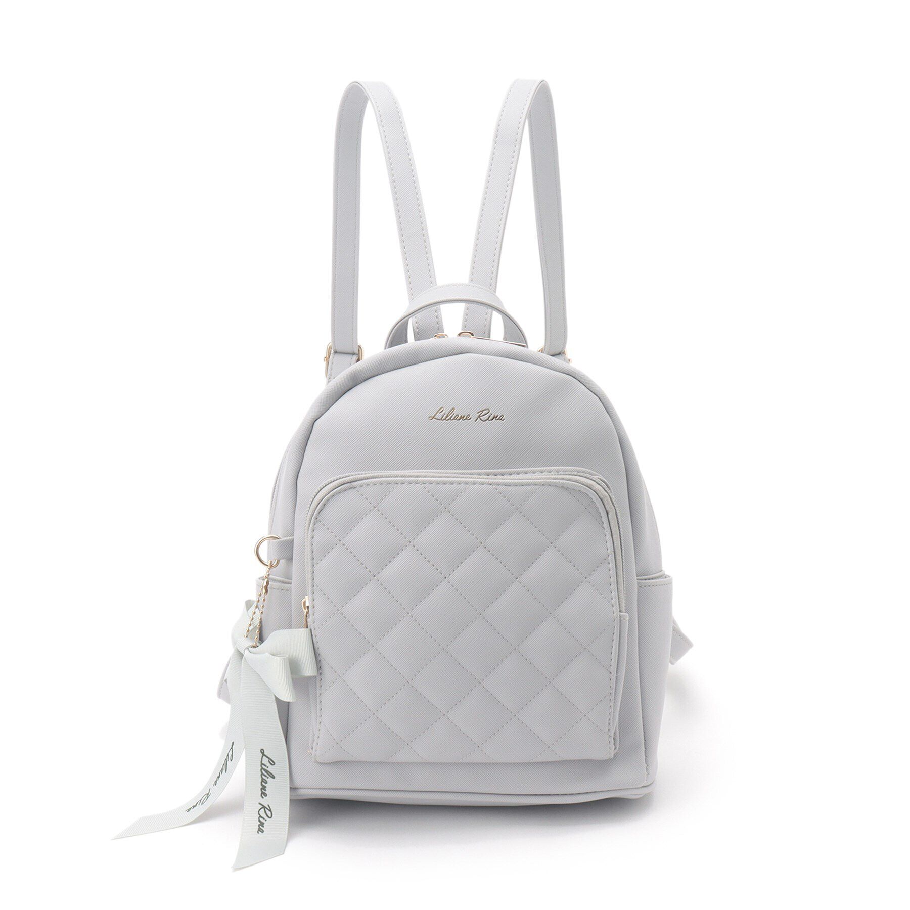 Ober Tashe「リボンチャーム付キルティングミニリュック」|リュック|