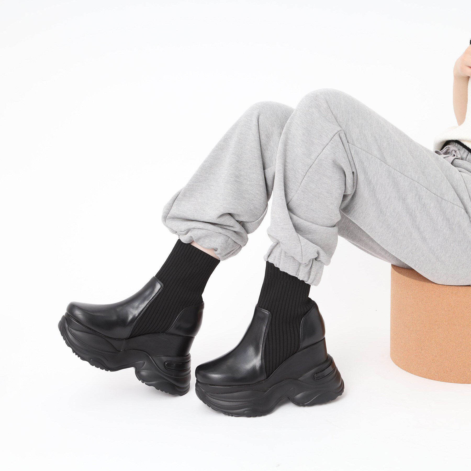 ESPERANZA「スニーカーソールニットショートブーツ」|ショートブーツ|