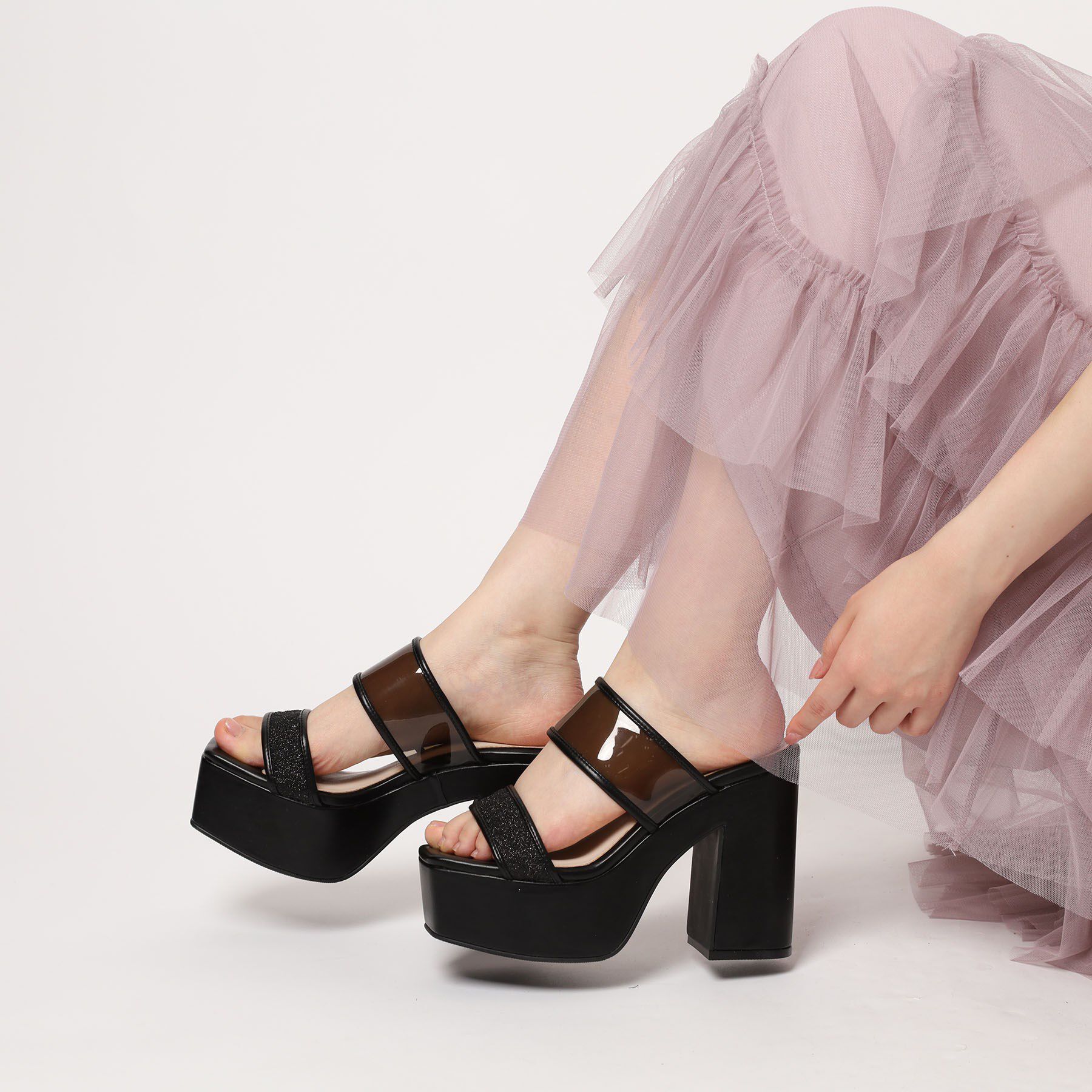 ESPERANZA「【ラク盛り／サンダル】リピーター続出／脚長美脚　ミュールサンダル」|サンダル|