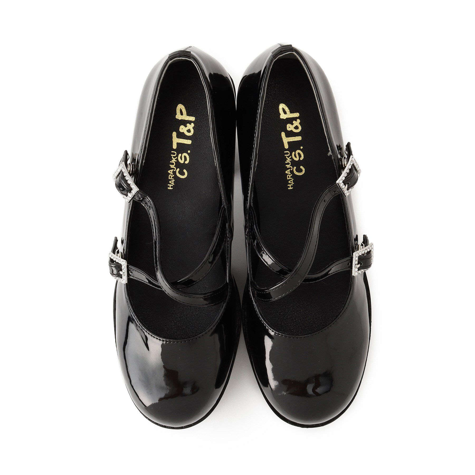 csT&P「厚底キラキラダブルストラップパンプス」|パンプス|