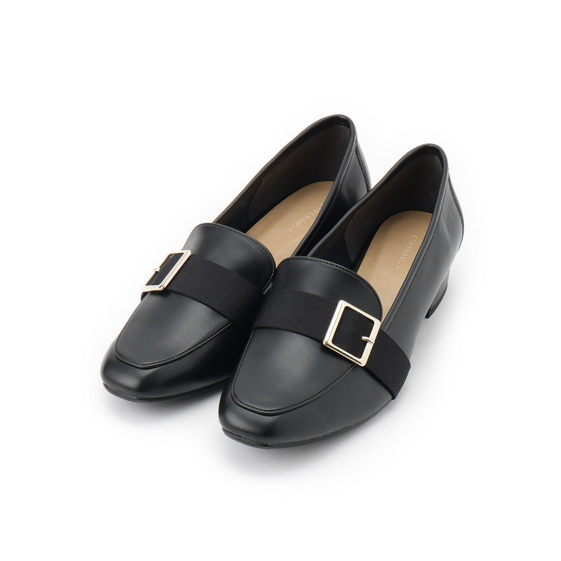 ESPERANZA「バックルローファー 25SS レイン対応」|パンプス|スムースブラック(0