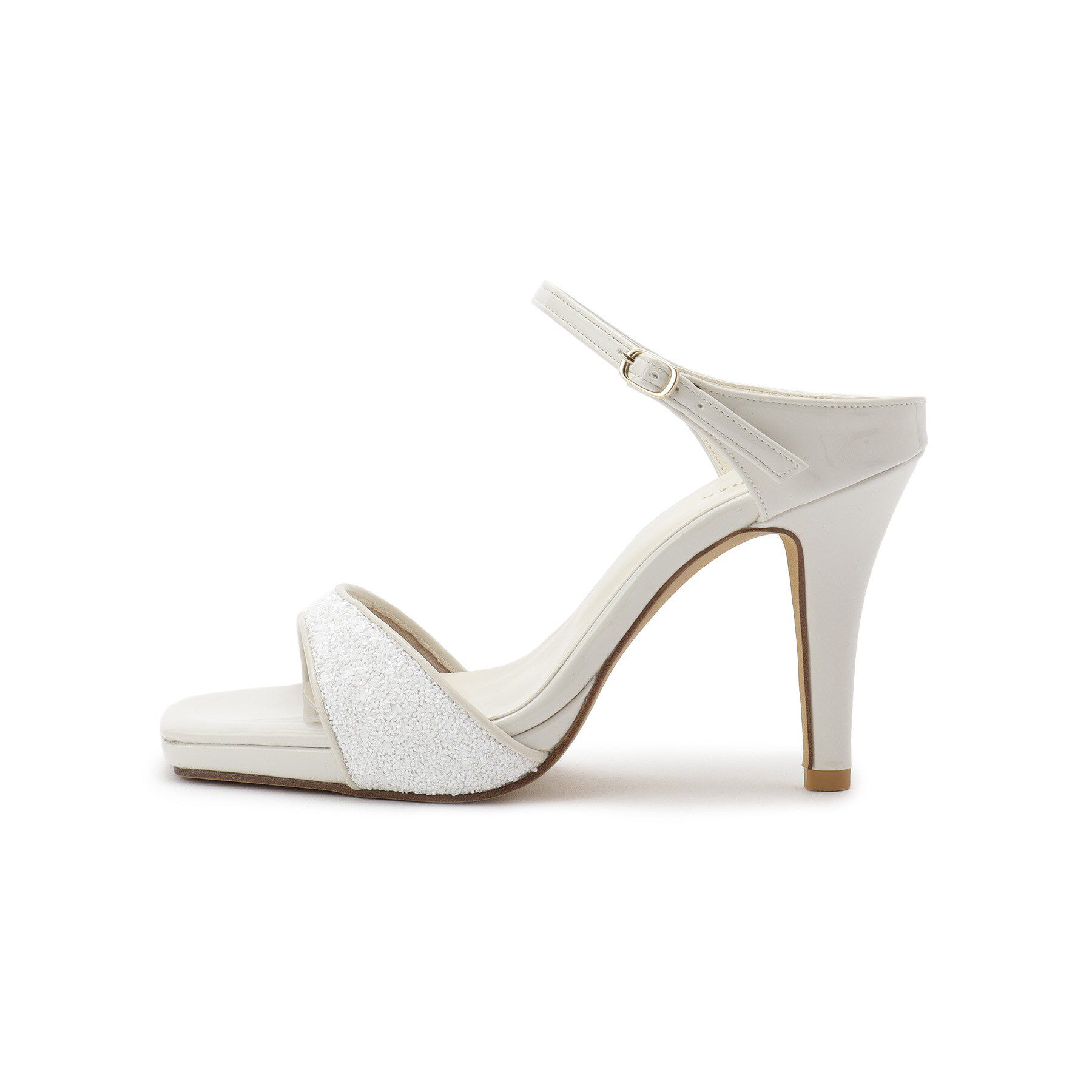 ESPERANZA「スクエアトゥグリッターミュール」|サンダル|