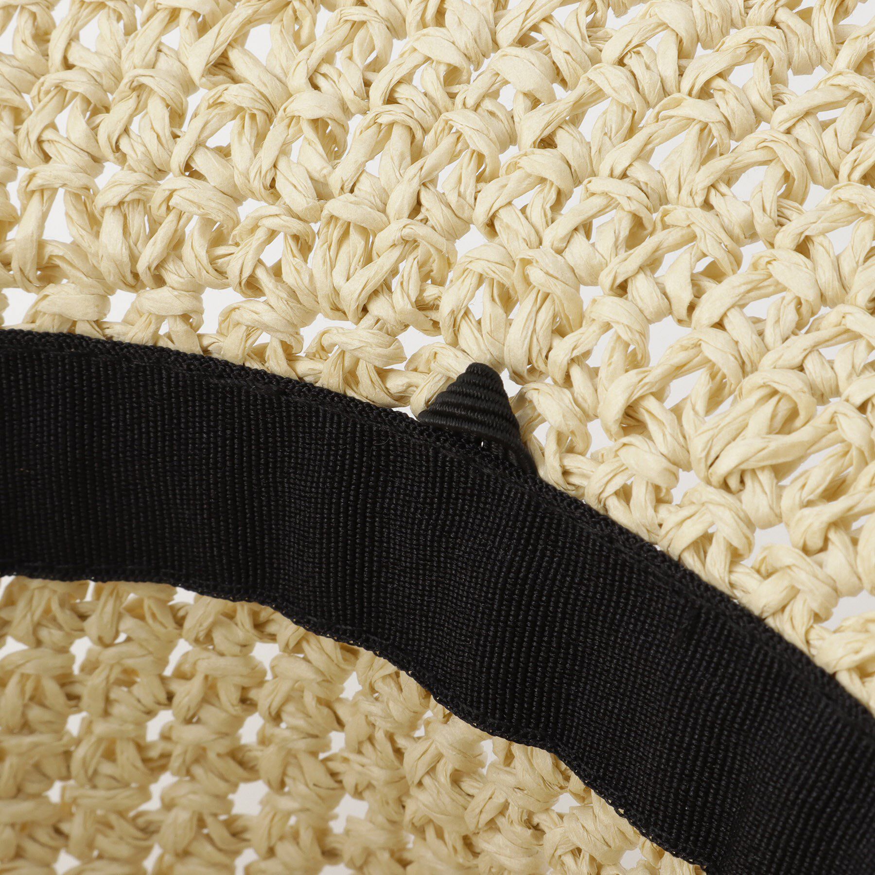 Grandedge「ライン細編みペーパーハット」|ハット|