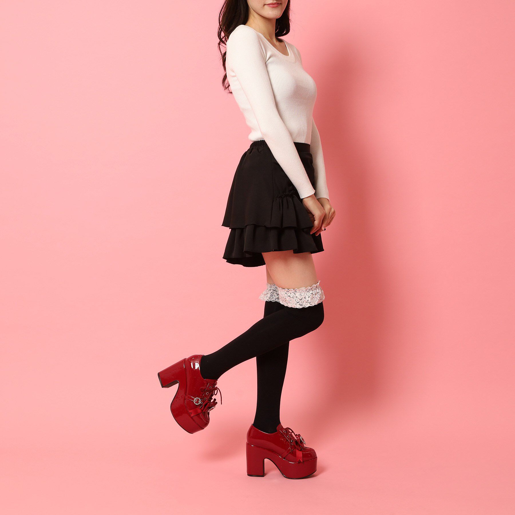 csT&P「夢見るシリーズ厚底ハート付きパンプス」|パンプス|