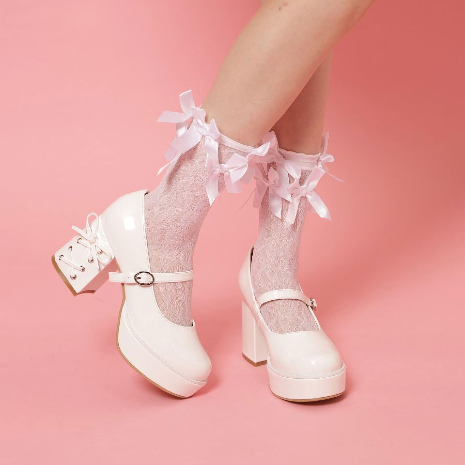 csT&P「厚底ヒールレースアップパンプス」|パンプス|