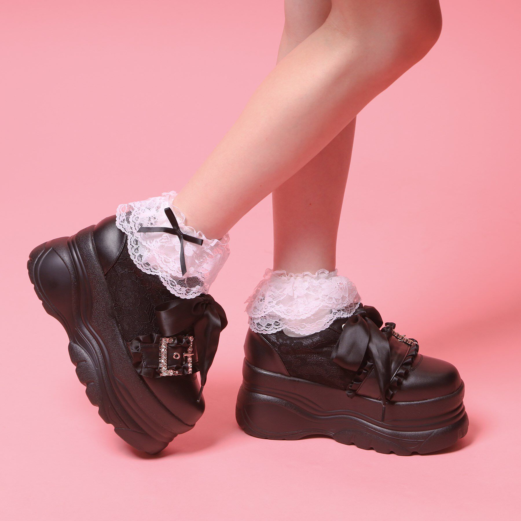 csT&P「夢見るシリーズキラキラ厚底スニーカー」|スニーカー|