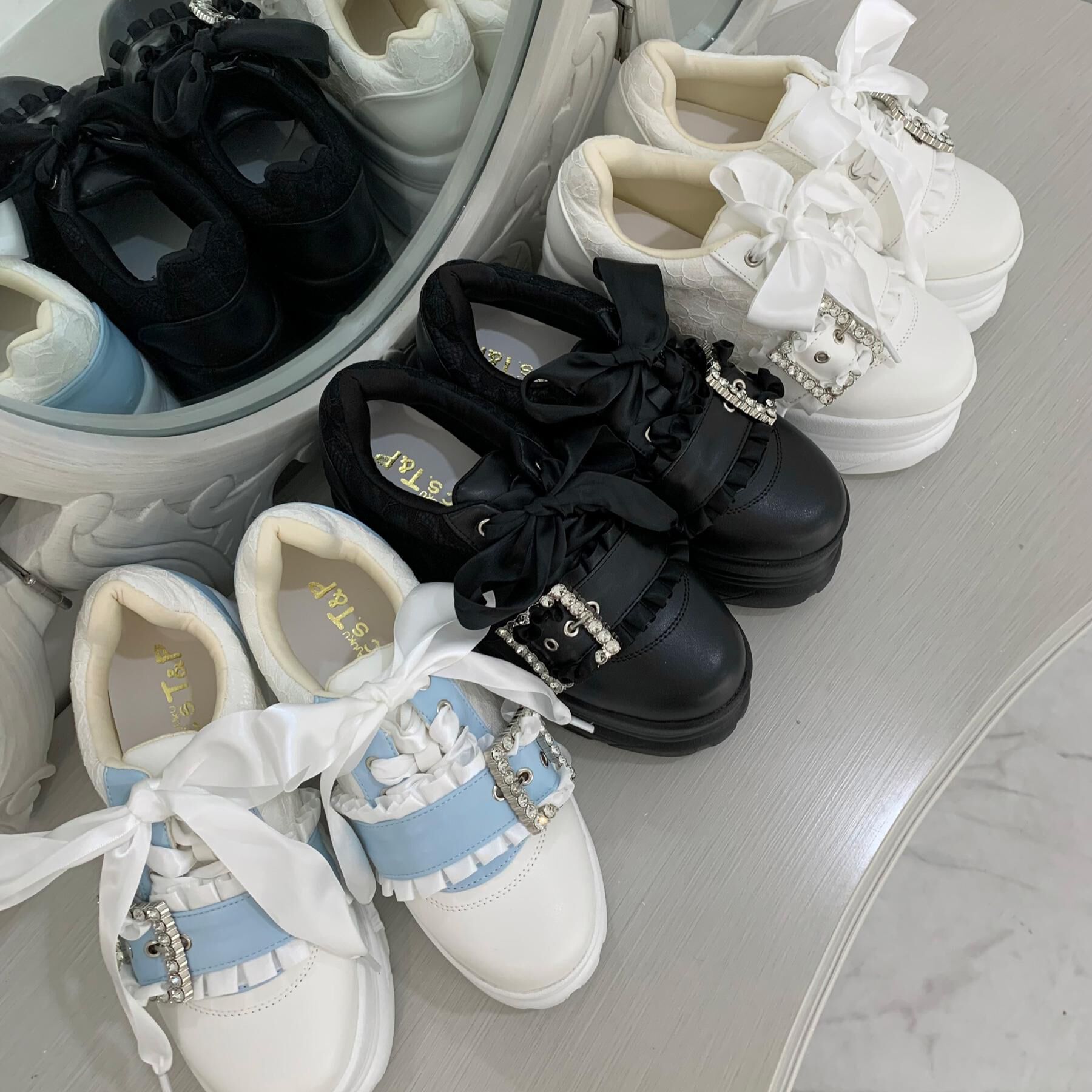 csT&P「夢見るシリーズキラキラ厚底スニーカー」|スニーカー|