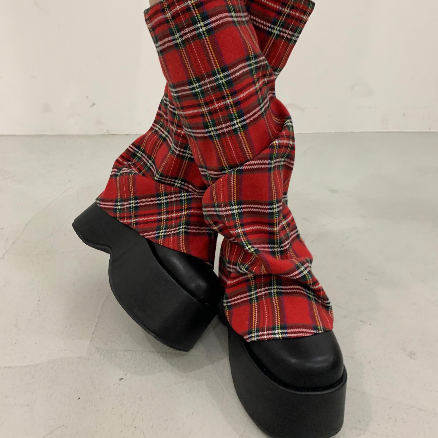 csT&P「厚底ブーツカバーロングブーツ」|ショートブーツ|