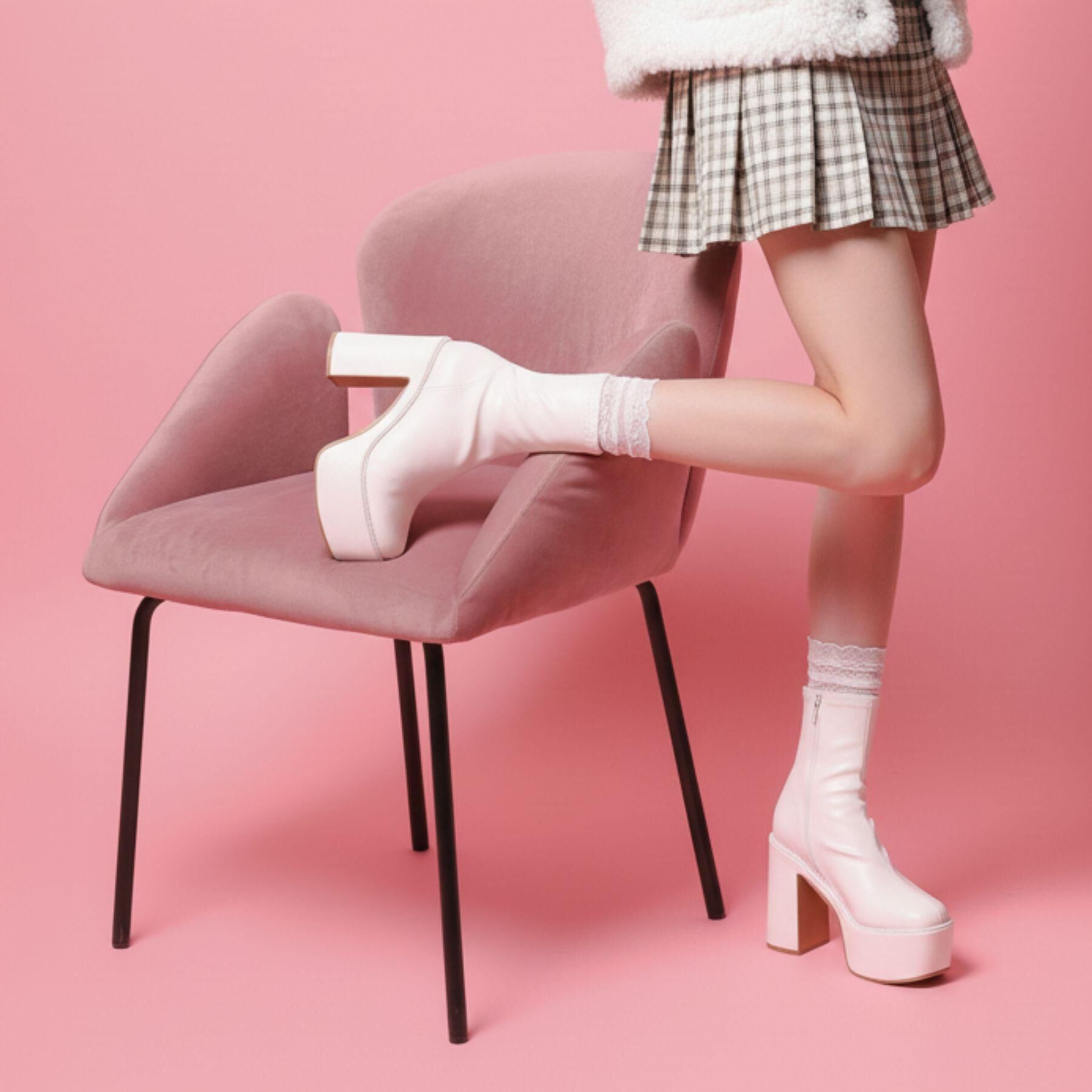 csT&P「厚底シンプルブーツ」|ショートブーツ|