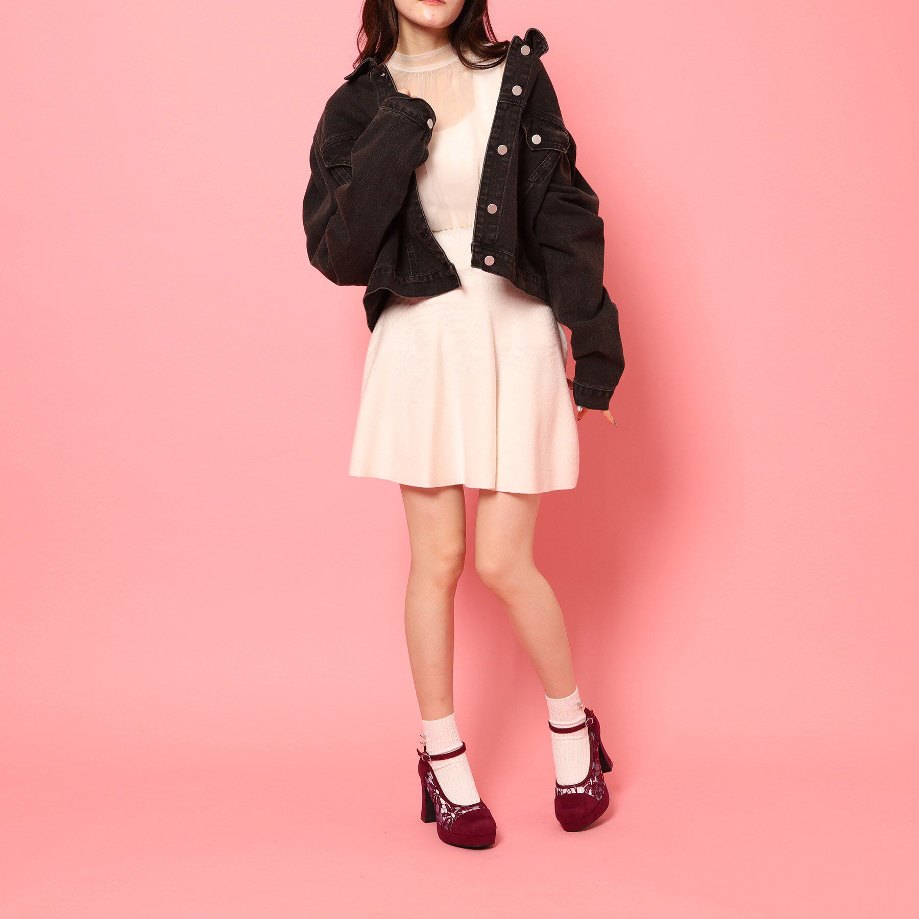 csT&P「厚底レースパンプス」|パンプス|