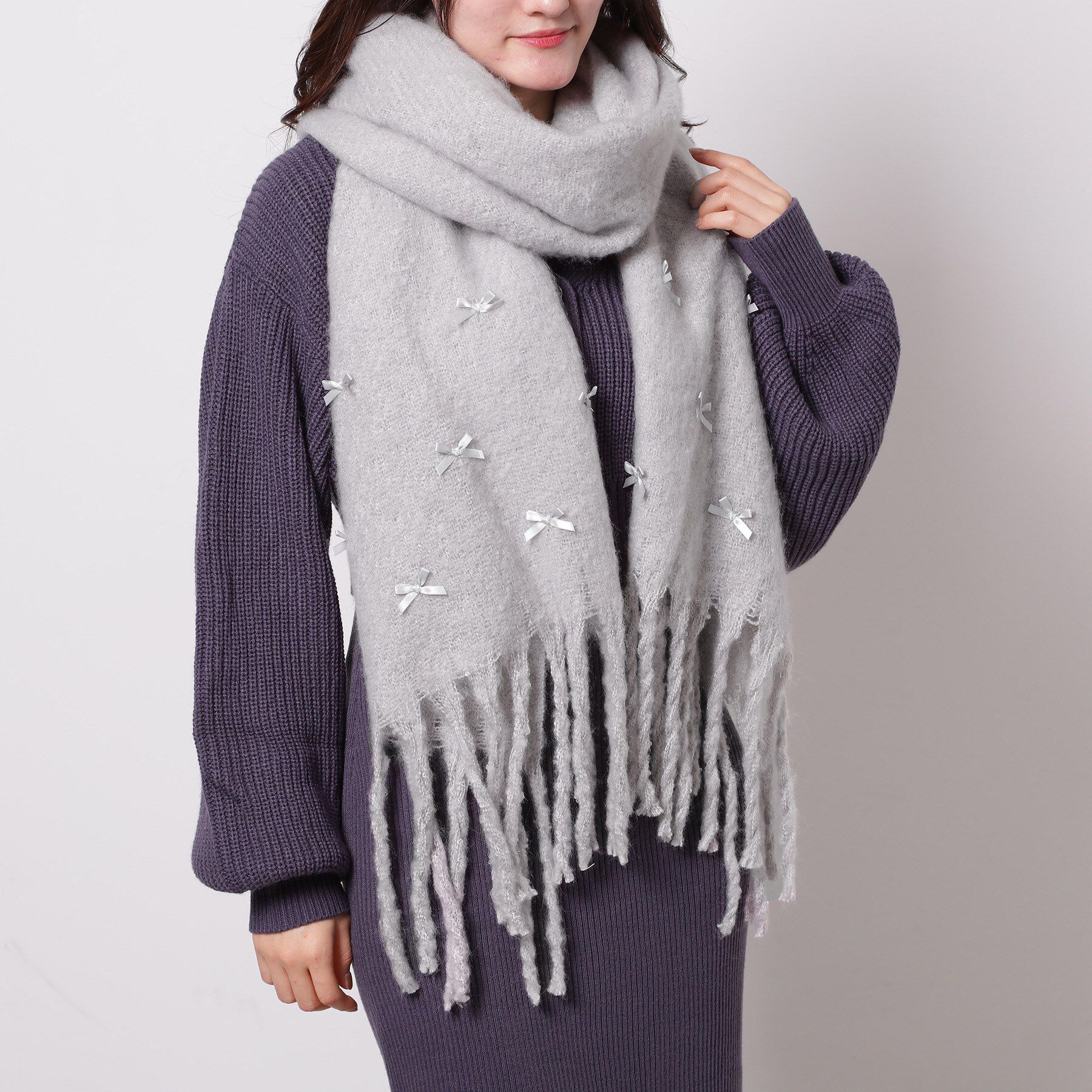 Ober Tashe「リボンモチーフストール」|ストール|