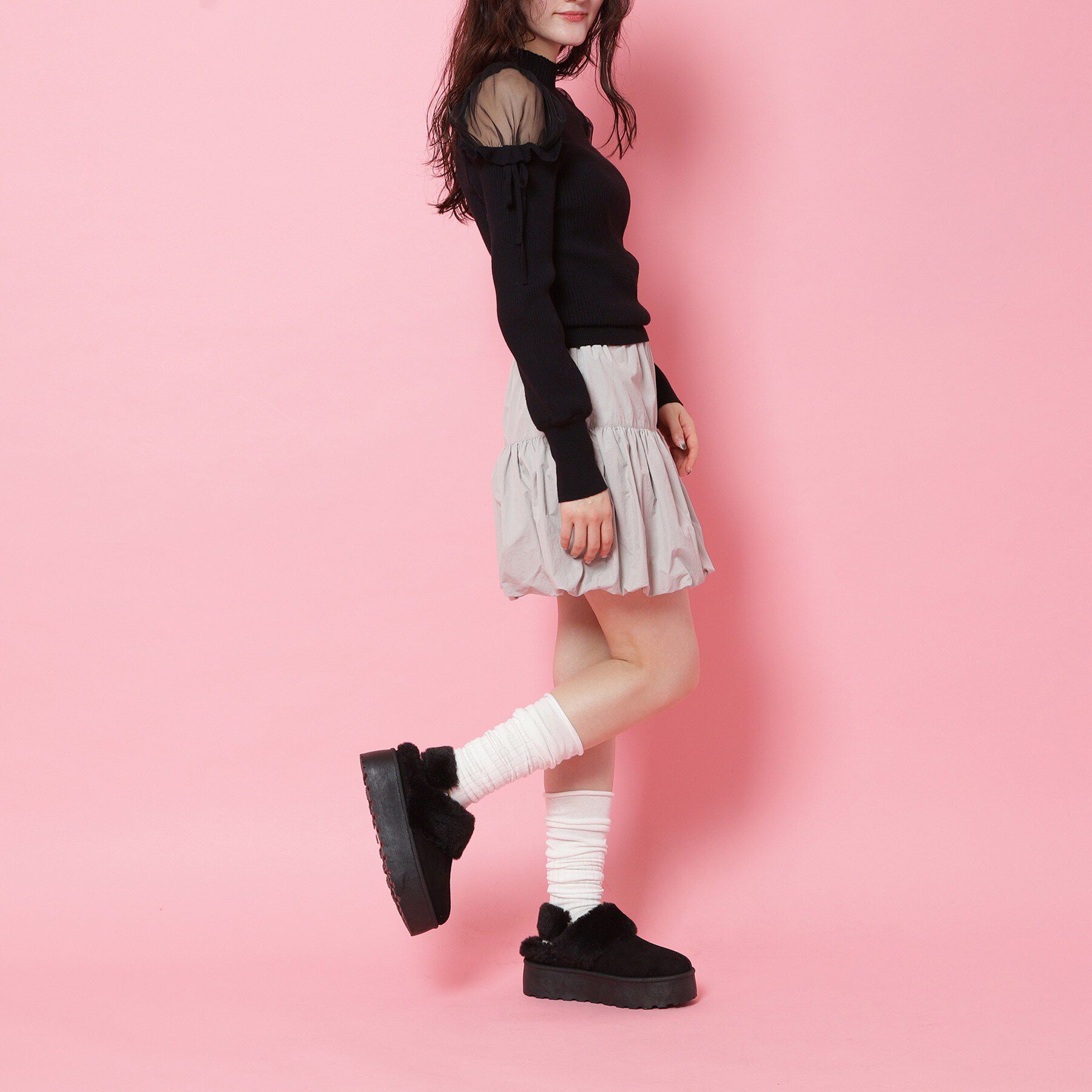 csT&P「フェイクムートンサボ　ベルト取り外し可」|サンダル|